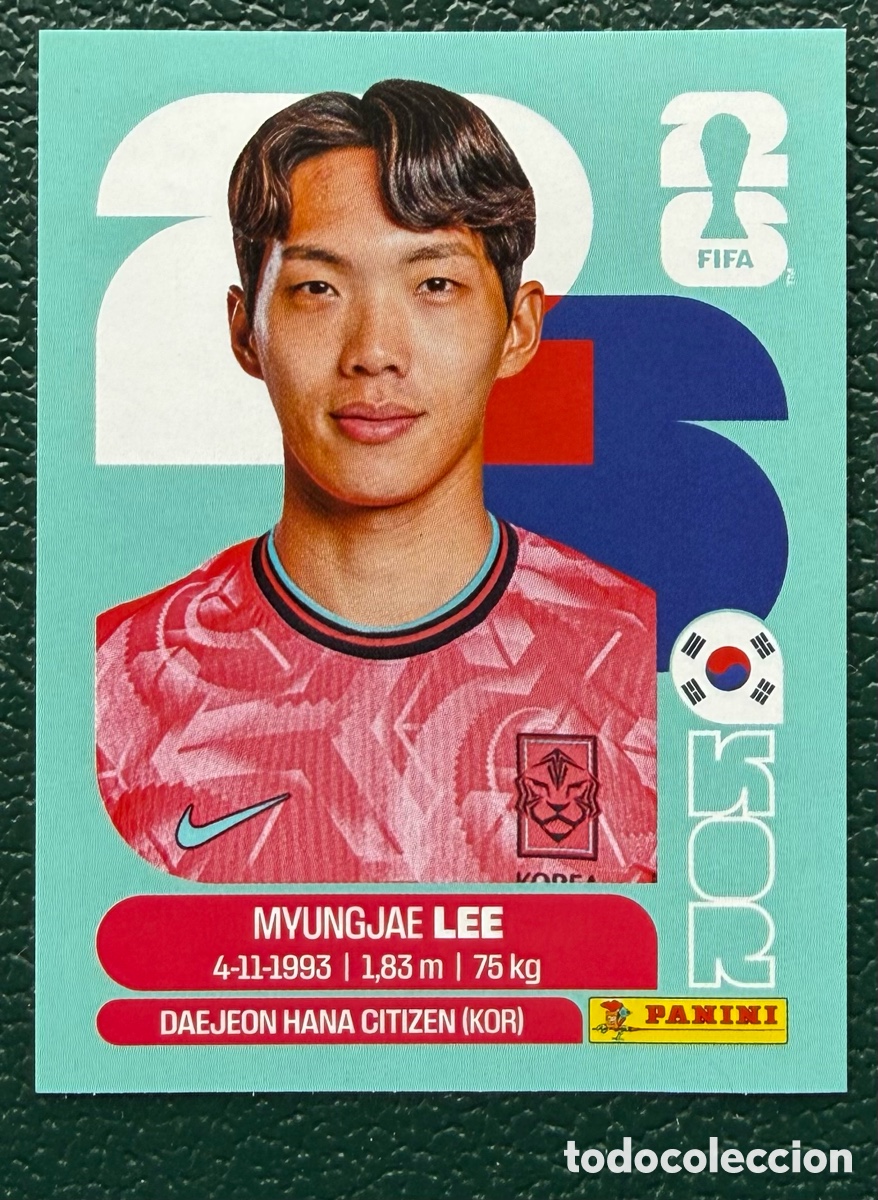 Cromos de f&uacute;tbol: KOR 9 MYUNGJAE LEE COREA DEL SUR CROMOS ALBUM FIFA WORLD CUP MUNDIAL 2026 PANINI