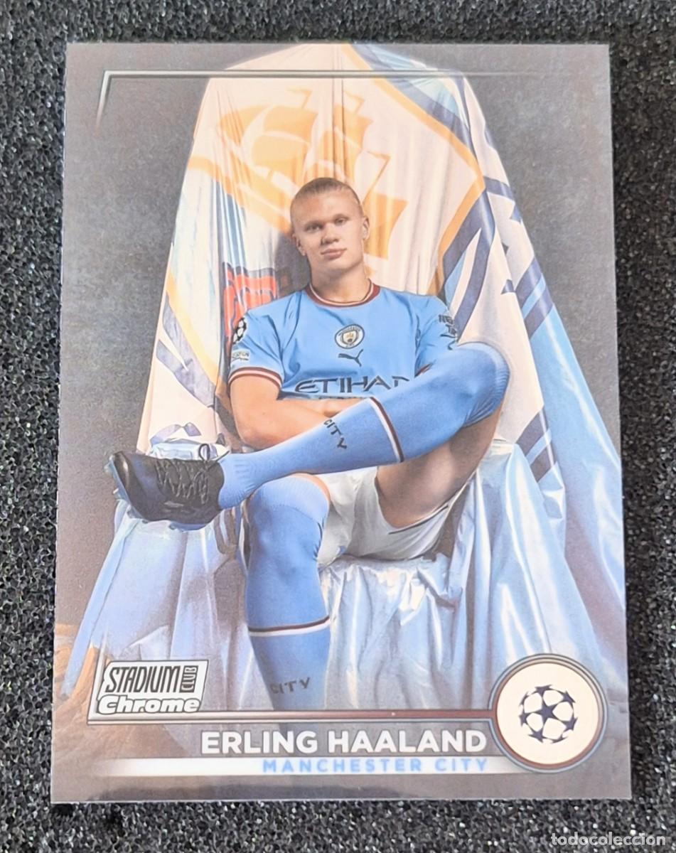 Cromos de f&uacute;tbol: Erling Haaland Manchester City Topps Stadium Club Chrome Soccer #92