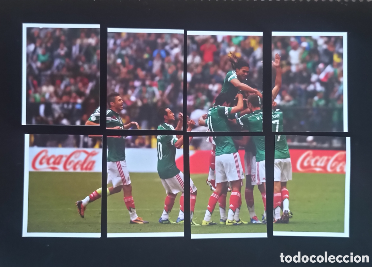 Cromos de f&uacute;tbol: Panini Mundial Brasil 2014 - 8 cromos puzzle de Mexico (CC1 al CC8) Promoci&oacute;n Coca Cola