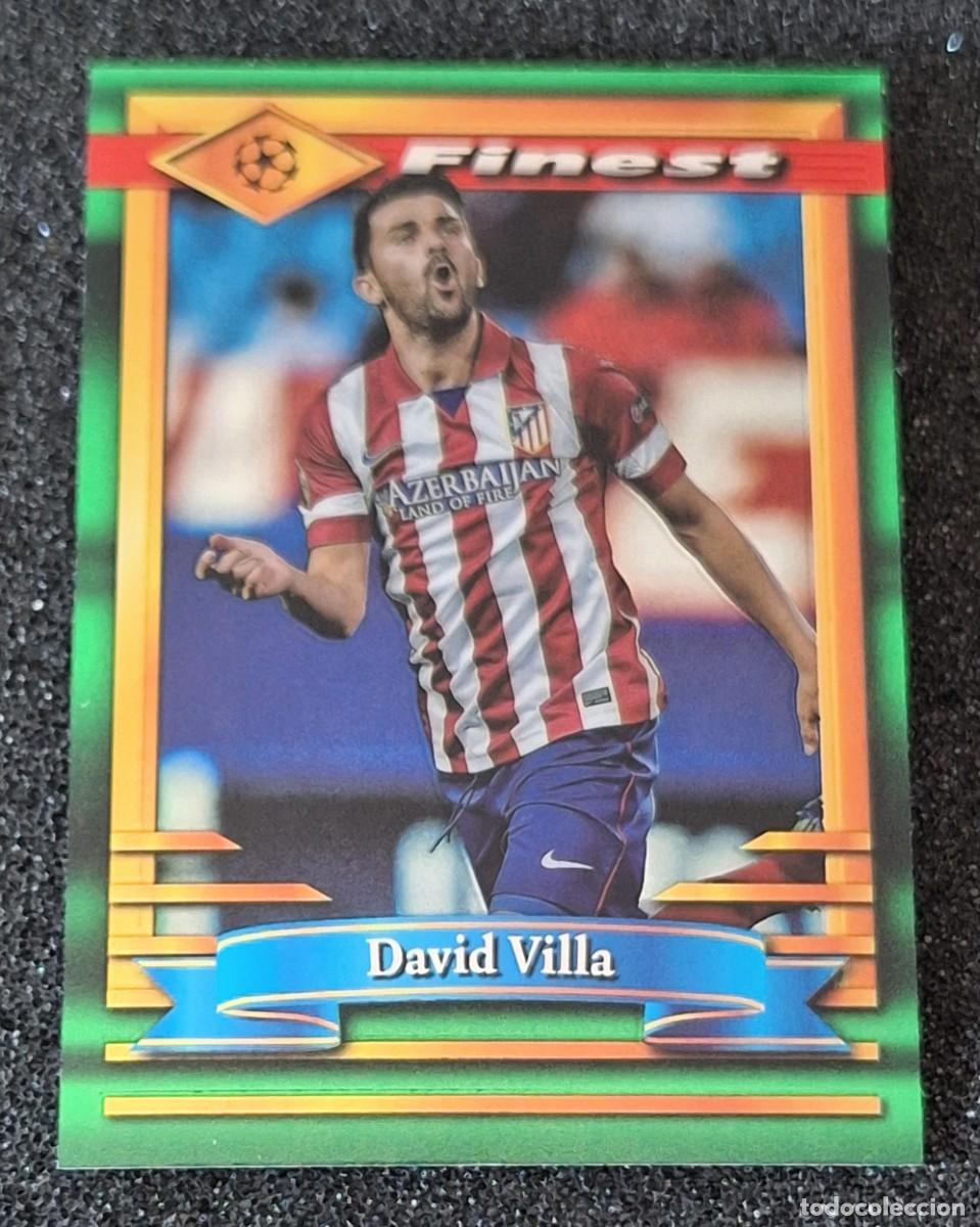 Cromos de f&uacute;tbol: David Villa Atletico de Madrid Topps Finest Soccer Moment #26