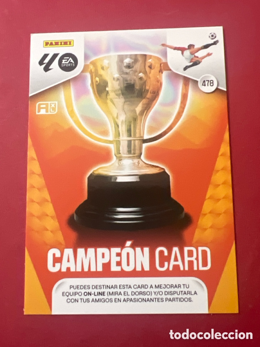 Fu&szlig;ball-Sticker: E1313. ADRENALYN XL 2025 2026 25 26 PANINI CAMPE&Oacute;N CARD 478 LIGA COLECCI&Oacute;N ALBUM F&Uacute;TBOL