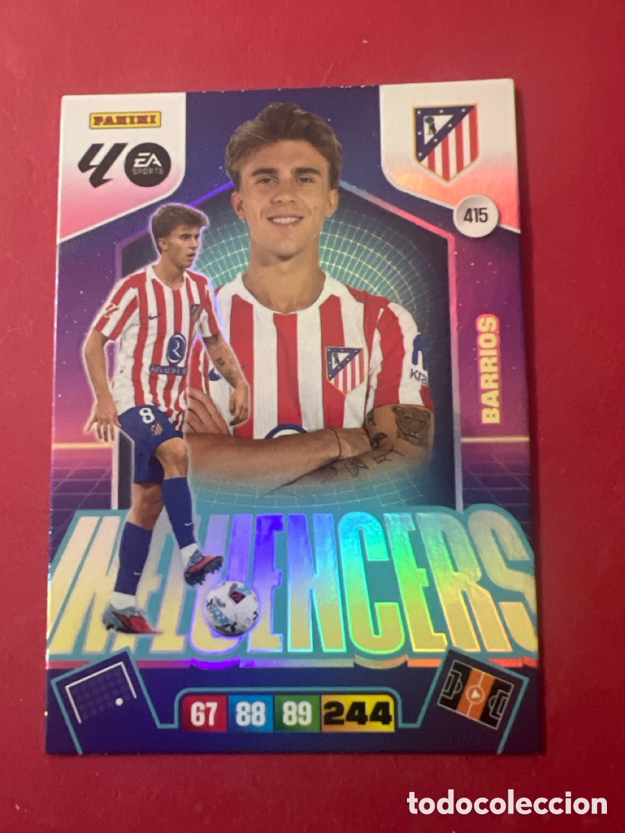 Fu&szlig;ball-Sticker: PANINI ADRENALYN XL LIGA EA SPORTS 2025-2026 25-26 &ndash; INFLUENCERS N&ordm; 415 &ndash; Barrios atl&eacute;tico de Madrid