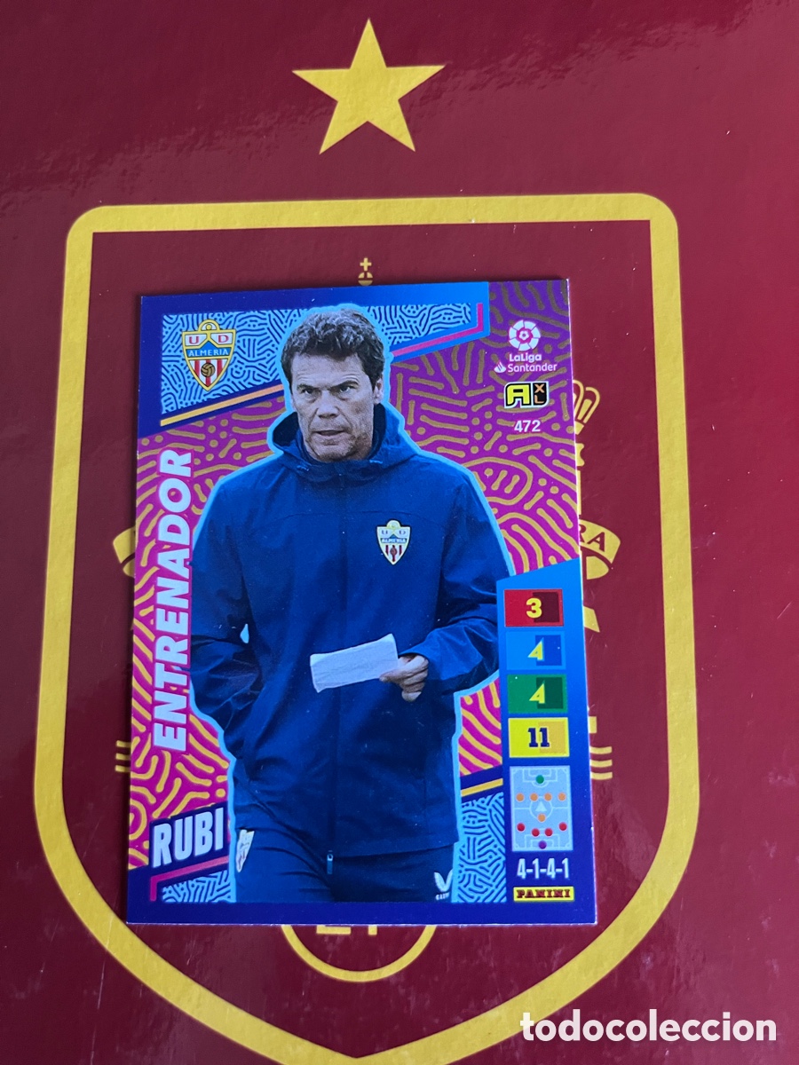Cartes &agrave; collectionner de Football: 472 RUBI PLUS ENTRENADOR ADRENALYN 2022 2023 22 23 ALMER&Iacute;A