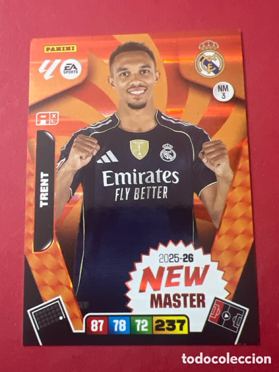 Football Stickers: E1316. NM3 NEW MASTER TRENT REAL MADRID ADRENALYN LIGA 25 26 2025 2026 PANINI album
