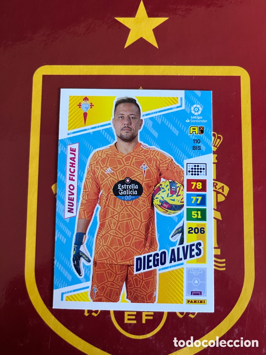 Football Stickers: 110 BIS DIEGO ALVES NUEVO FICHAJE ADRENALYN 2022 2023 22 23 CELTA DE VIGO