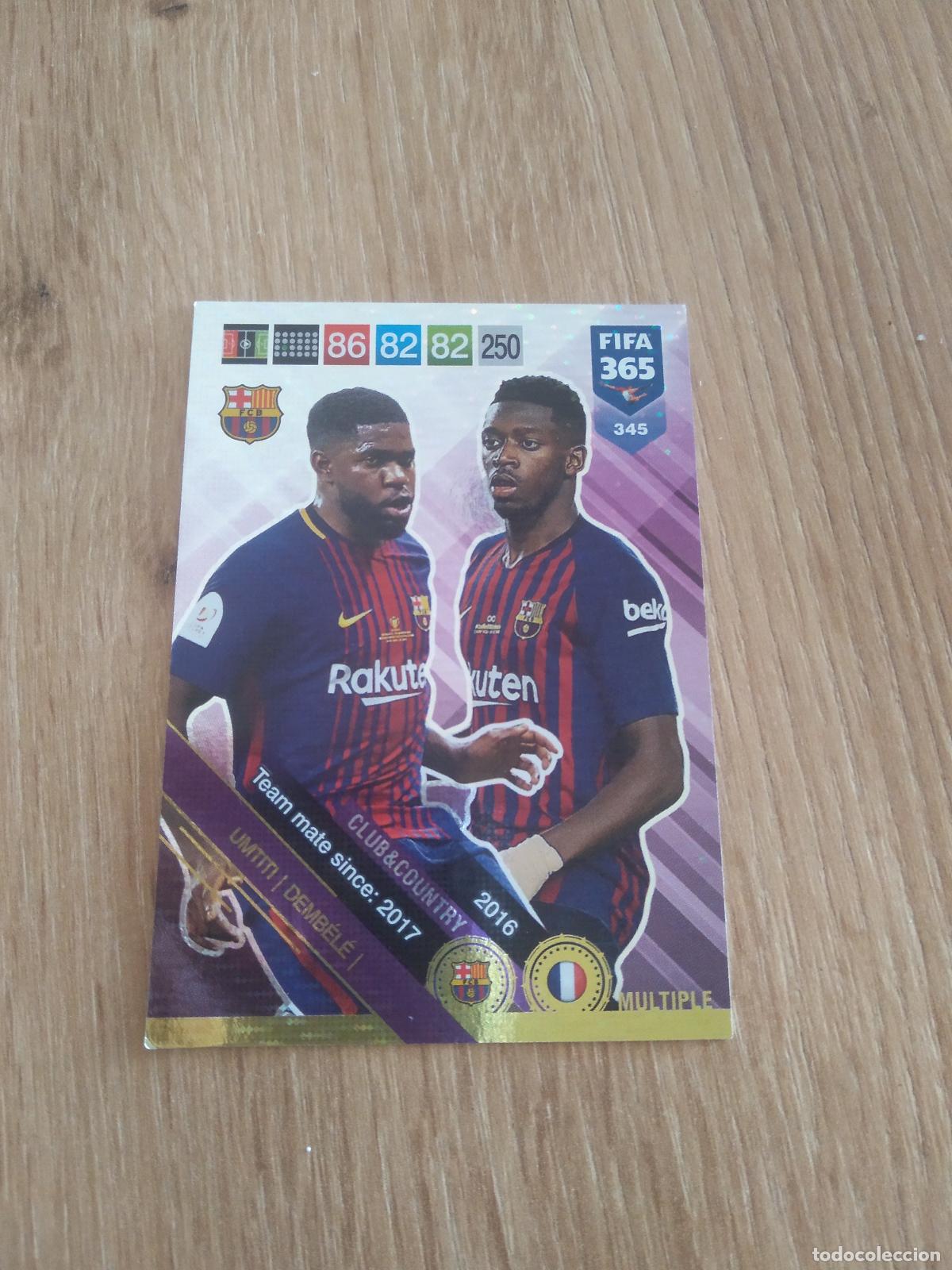 Football Stickers: 345 UMTITI DEMBELE BARCELONA CROMO FUTBOL PANINI ADRENALYN 18-19 FIFA 365 2018-2019