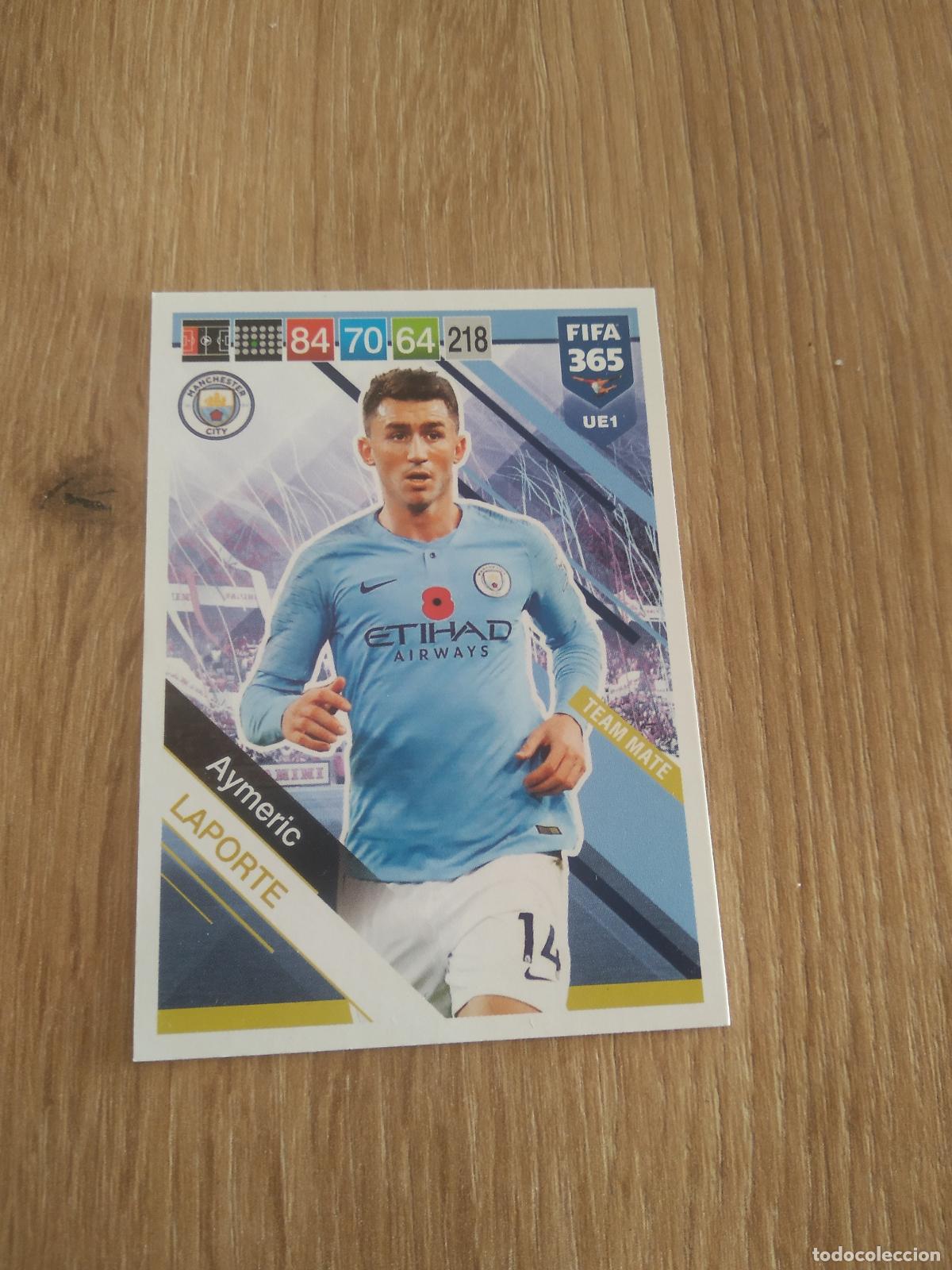 Football Stickers: UE1 LAPORTE MANCHESTER CITY CROMO FUTBOL PANINI ADRENALYN 18-19 FIFA 365 2018-2019