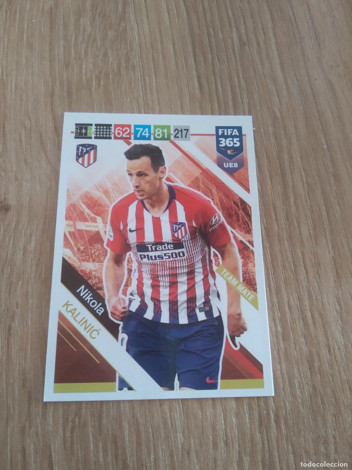 Figurine di Calcio: UE 8 KALINIC ATLETICO DE MADRID CROMO FUTBOL PANINI ADRENALYN 18-19 FIFA 365 2018-2019