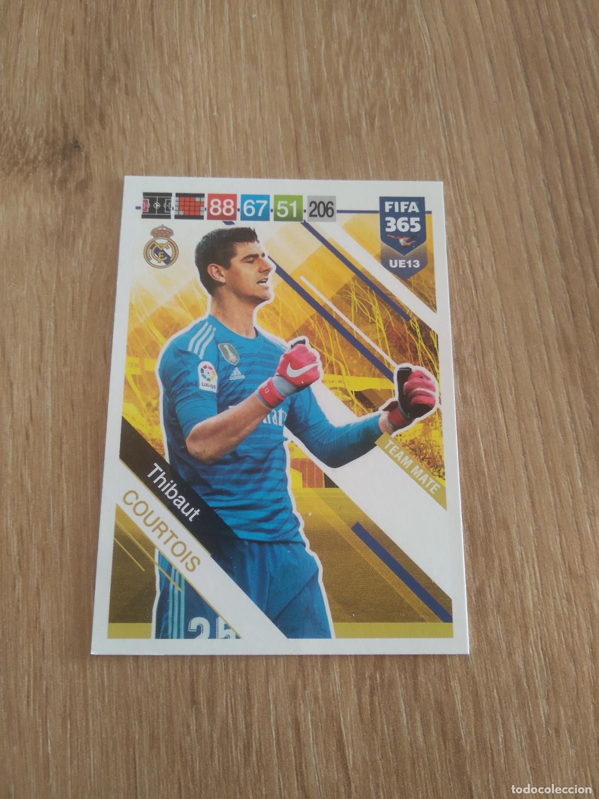 Cromos de f&uacute;tbol: UE 13 COURTOIS REAL MADRID CROMO FUTBOL PANINI ADRENALYN 18-19 FIFA 365 2018-2019