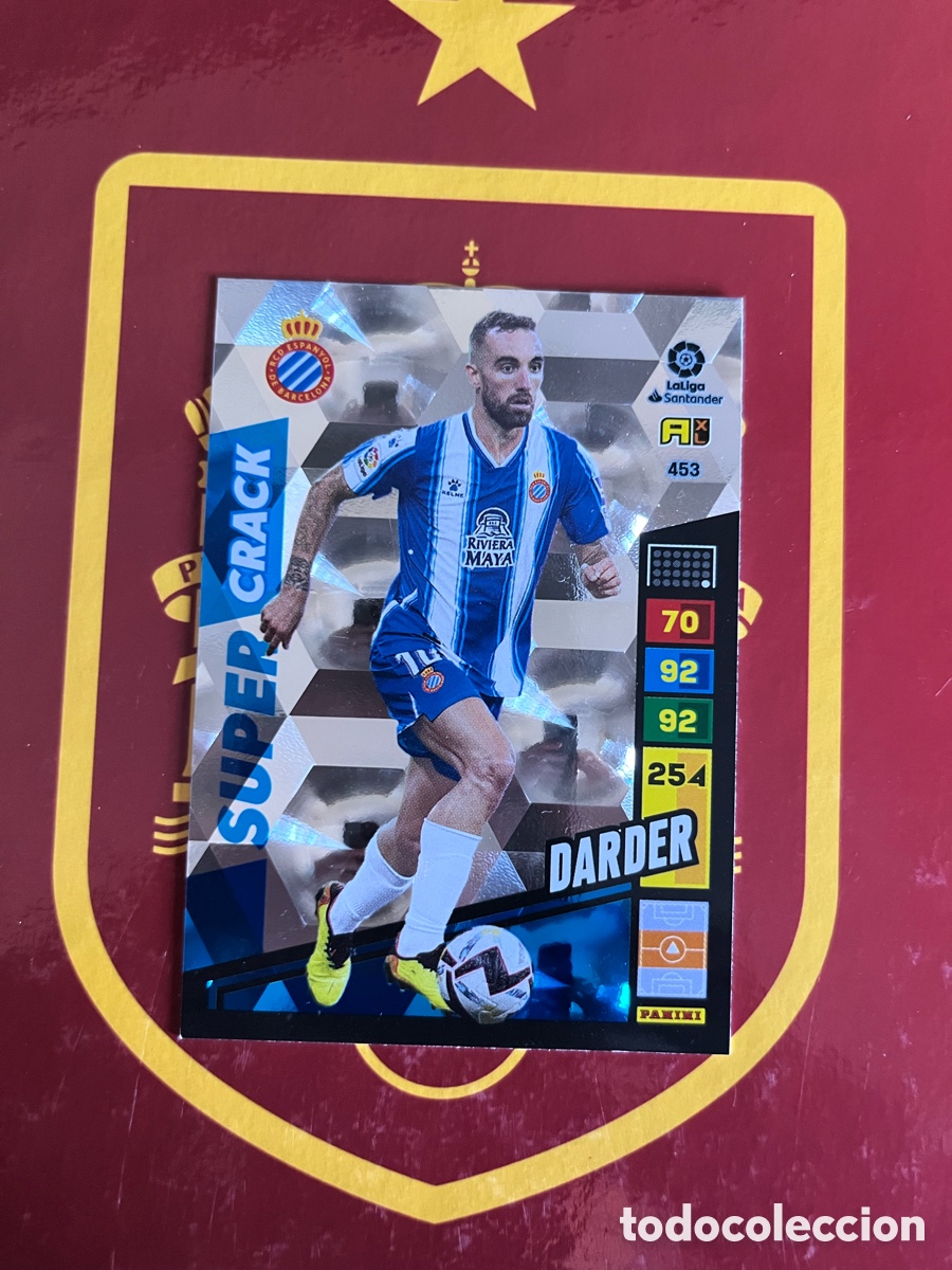Cromos de f&uacute;tbol: 453 DARDER SUPER CRACK SUPERCRACK ADRENALYN 2022 2023 22 23 ESPA&Ntilde;OL ESPANYOL