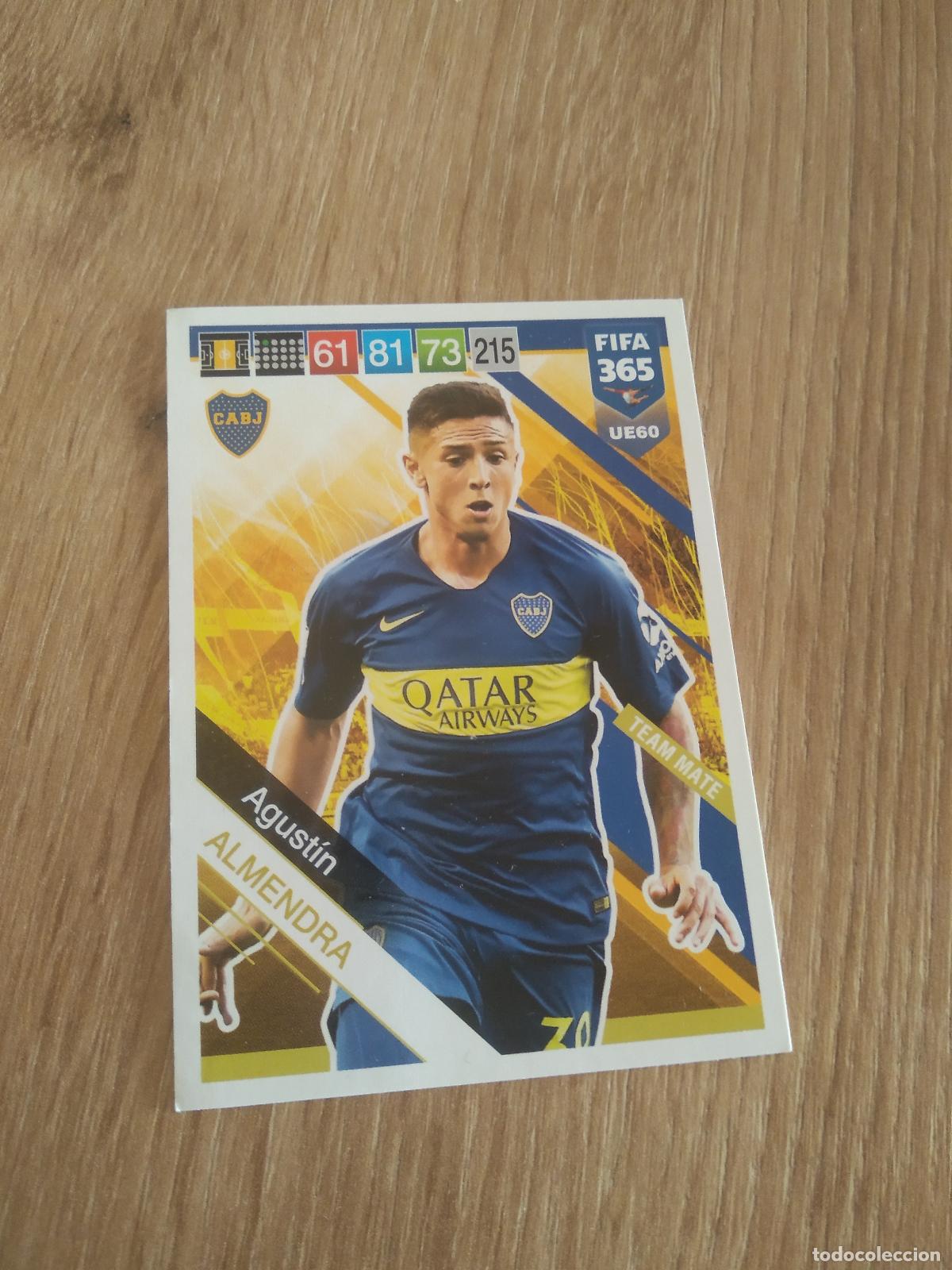 Football Stickers: UE 60 AGUSTIN ALMENDRA BOCA JUNIORS CROMO FUTBOL PANINI ADRENALYN 18-19 FIFA 365 2018-2019