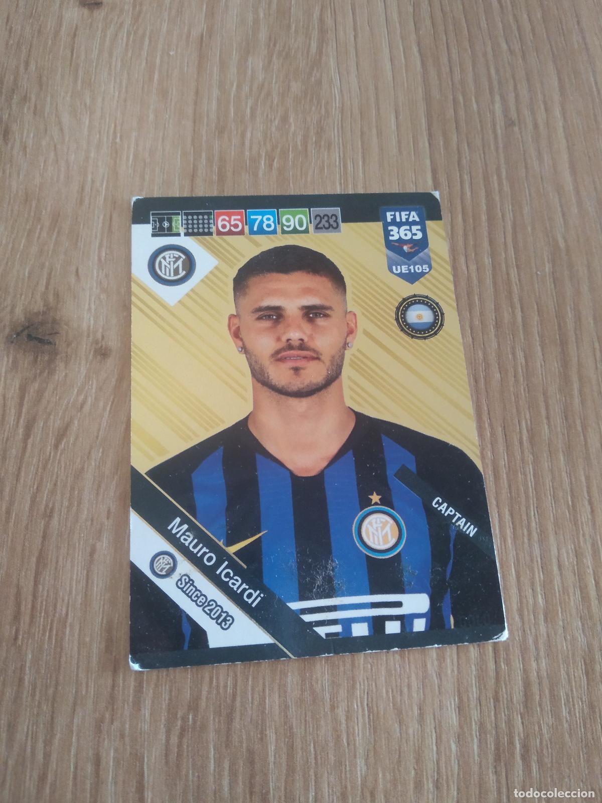 Cromos de f&uacute;tbol: UE 105 ICARDI INTER MILAN CROMO FUTBOL PANINI ADRENALYN 18-19 FIFA 365 2018-2019
