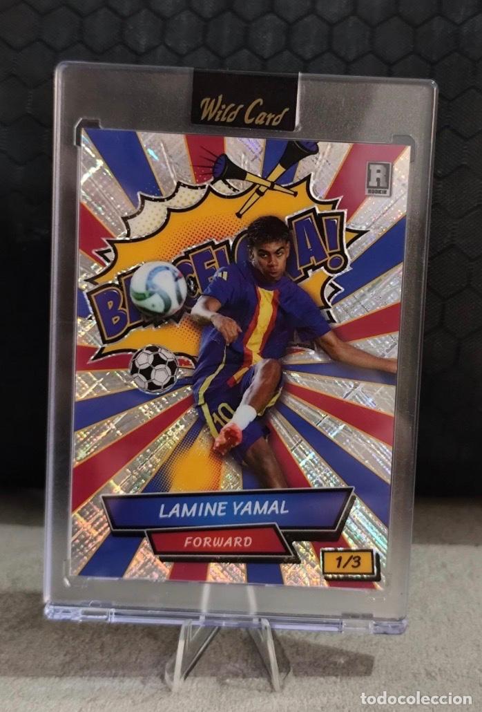 Cromos de f&uacute;tbol: Wild Card Lamine Yamal Rookie 1/3 Carta seriada, Carta Rookie, Foil - 1 Card - Casi impecable (CI)