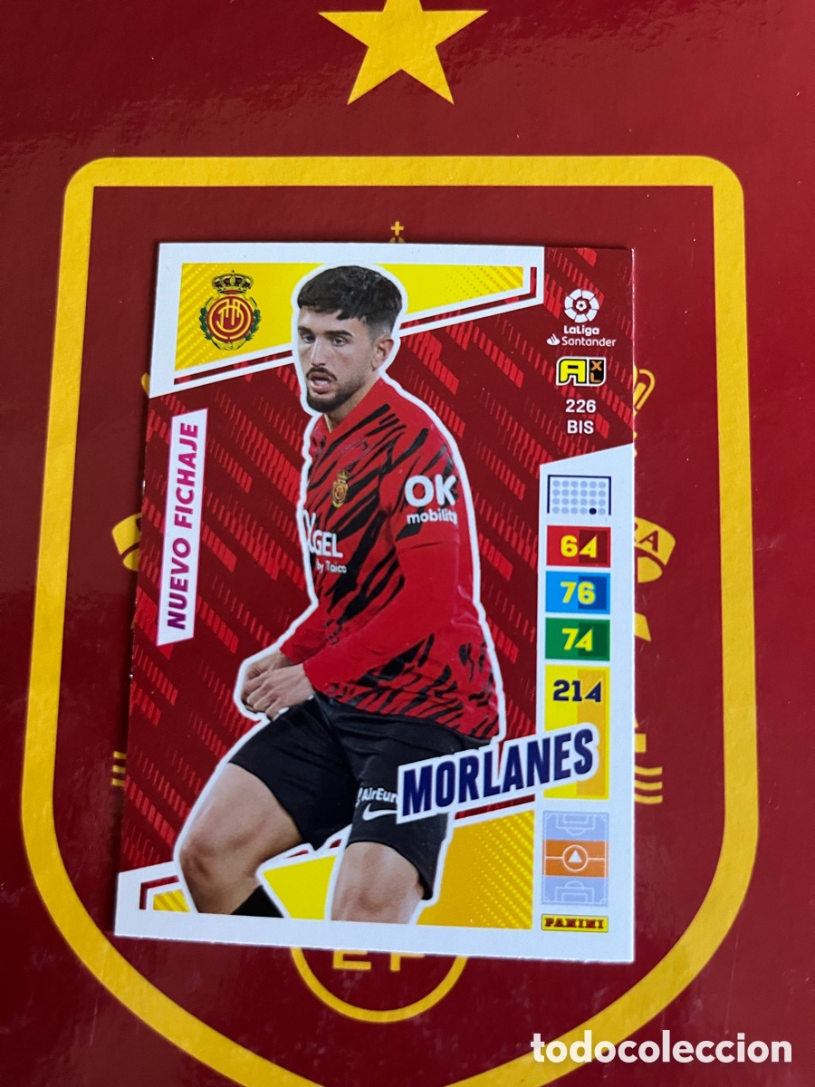 Cromos de f&uacute;tbol: 226 BIS MORLANES NUEVO FICHAJE ADRENALYN 2022 2023 22 23 MALLORCA