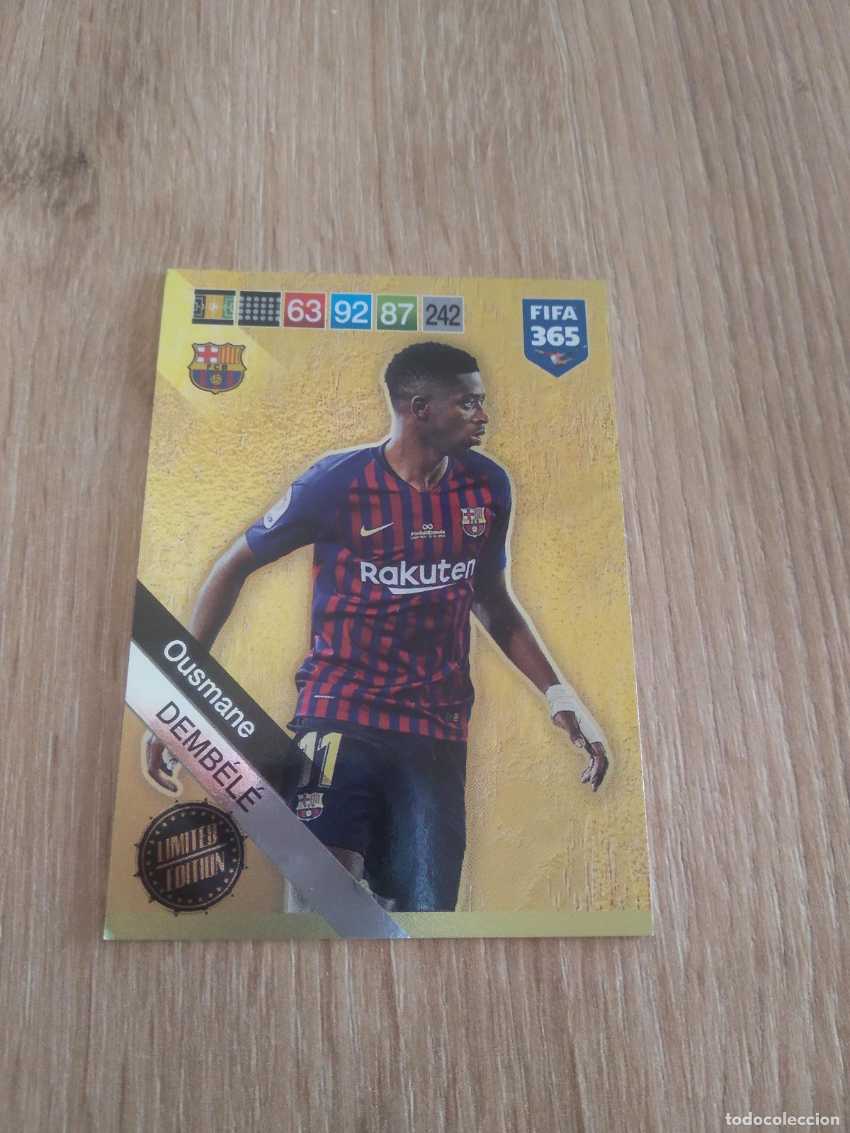 Cromos de f&uacute;tbol: DEMBELE BARCELONA BAR&Ccedil;A EDICION LIMITADA CROMO FUTBOL PANINI ADRENALYN 18-19 FIFA 365 2018-2019