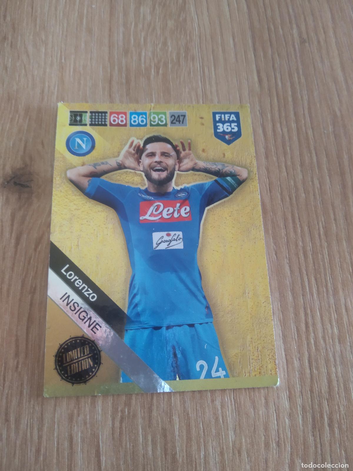 Cromos de f&uacute;tbol: INSIGNE NAPOLES NAPOLI EDICION LIMITADA CROMO FUTBOL PANINI ADRENALYN 18-19 FIFA 365 2018-2019