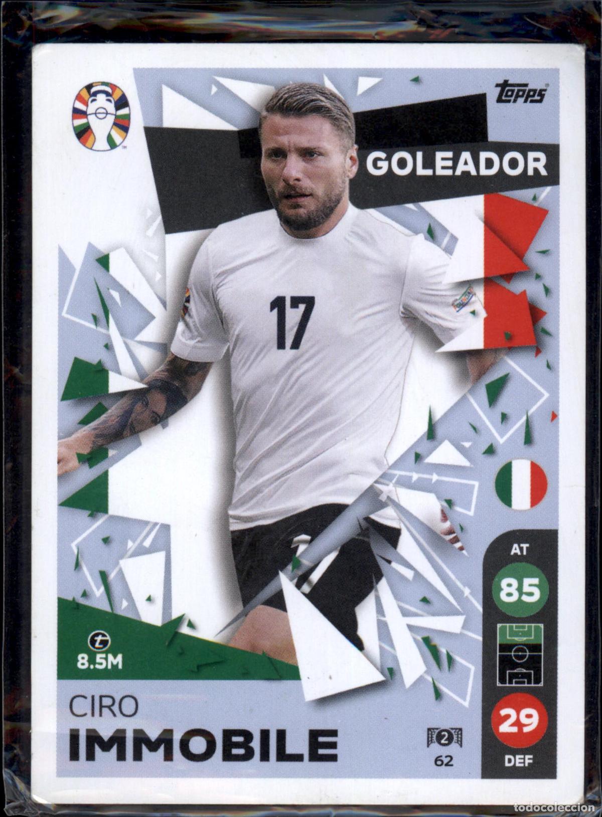 Figurine di Calcio: Immobile Goleador N&ordm; 62 Italia Euro 2024 LIDL Topps Match Attax Eurocopa 24