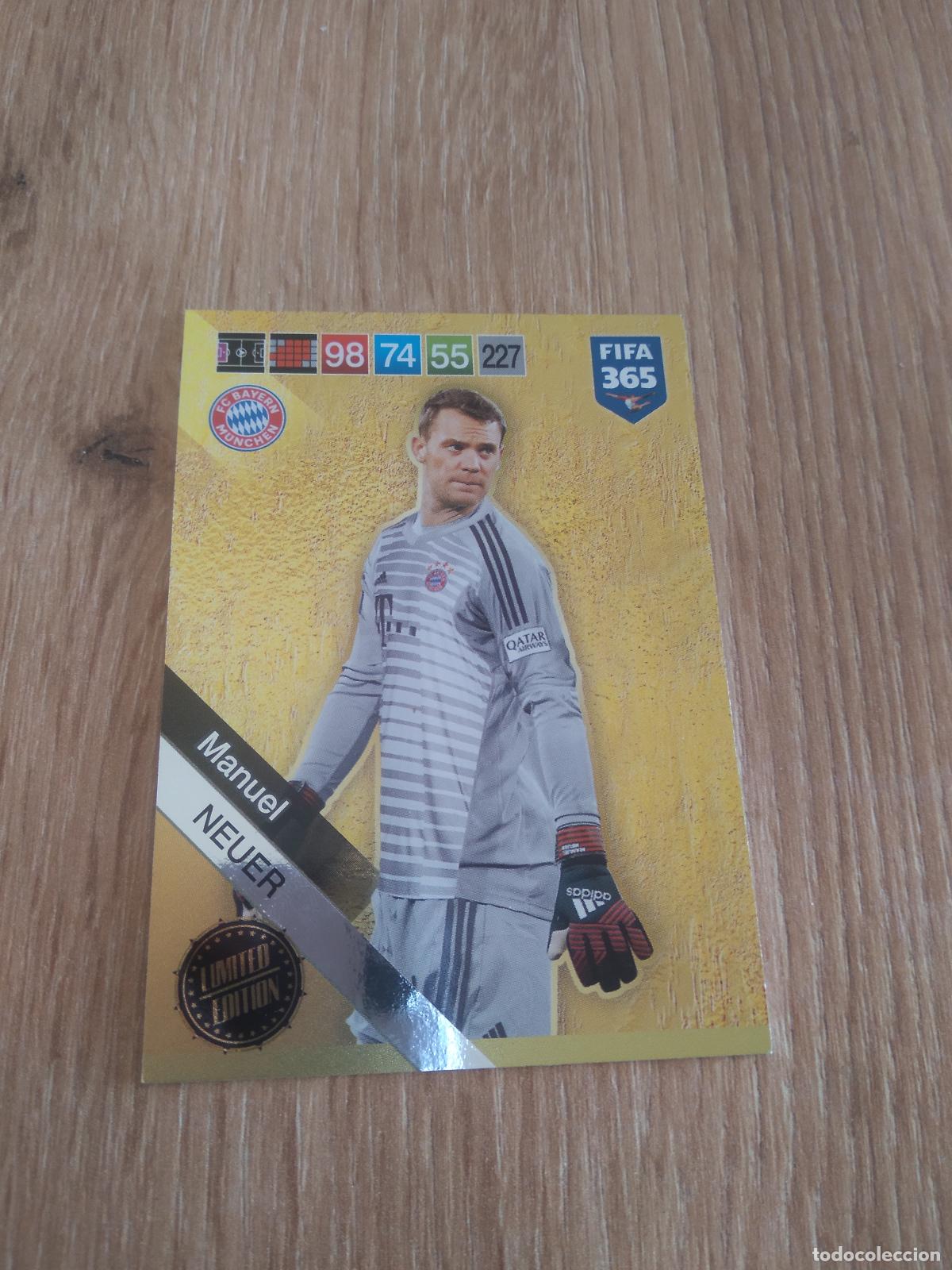 Cromos de f&uacute;tbol: NEUER BAYER MUNICH EDICION LIMITADA CROMO FUTBOL PANINI ADRENALYN 18-19 FIFA 365 2018-2019