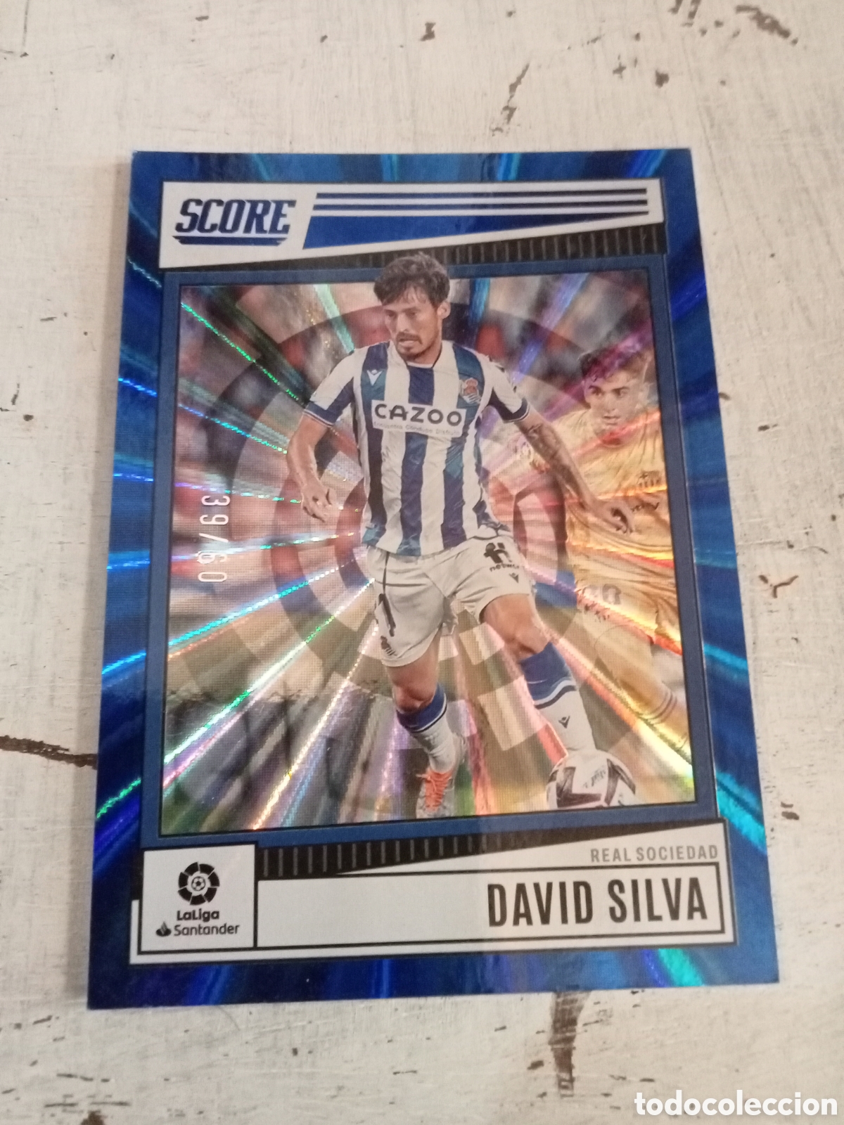 Cromos de f&uacute;tbol: Cromo 154 David silva score la liga 2022-23