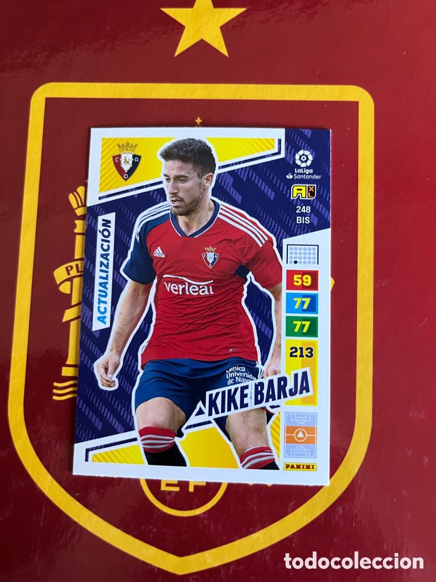 Cromos de f&uacute;tbol: 248 BIS KIKE BARJA ACTUALIZACI&Oacute;N ADRENALYN 2022 2023 22 23 OSASUNA