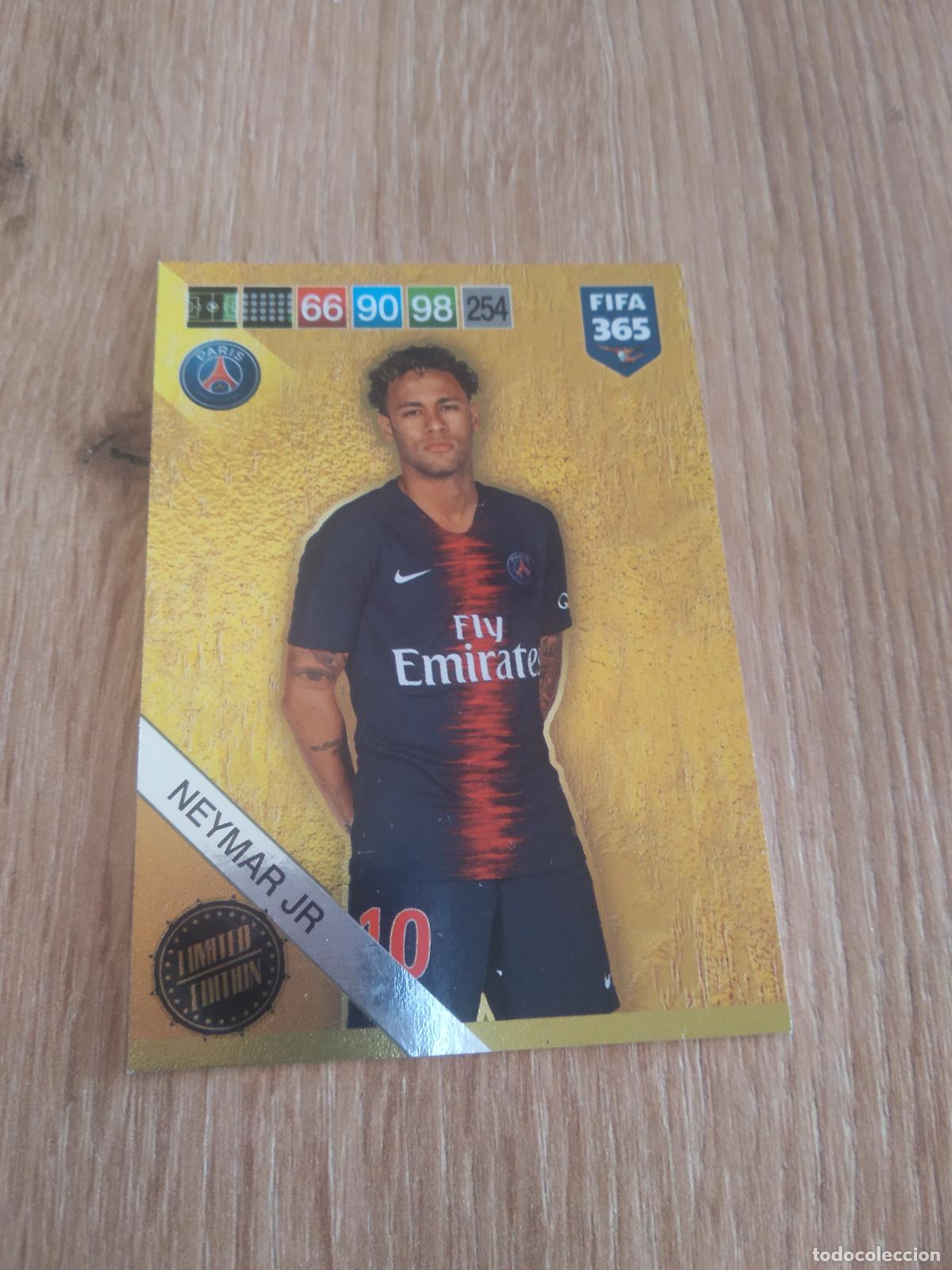Cromos de f&uacute;tbol: NEYMAR PARIS SAINT GERMAIN EDICION LIMITADA CROMO FUTBOL PANINI ADRENALYN 18-19 FIFA 365 2018-2019