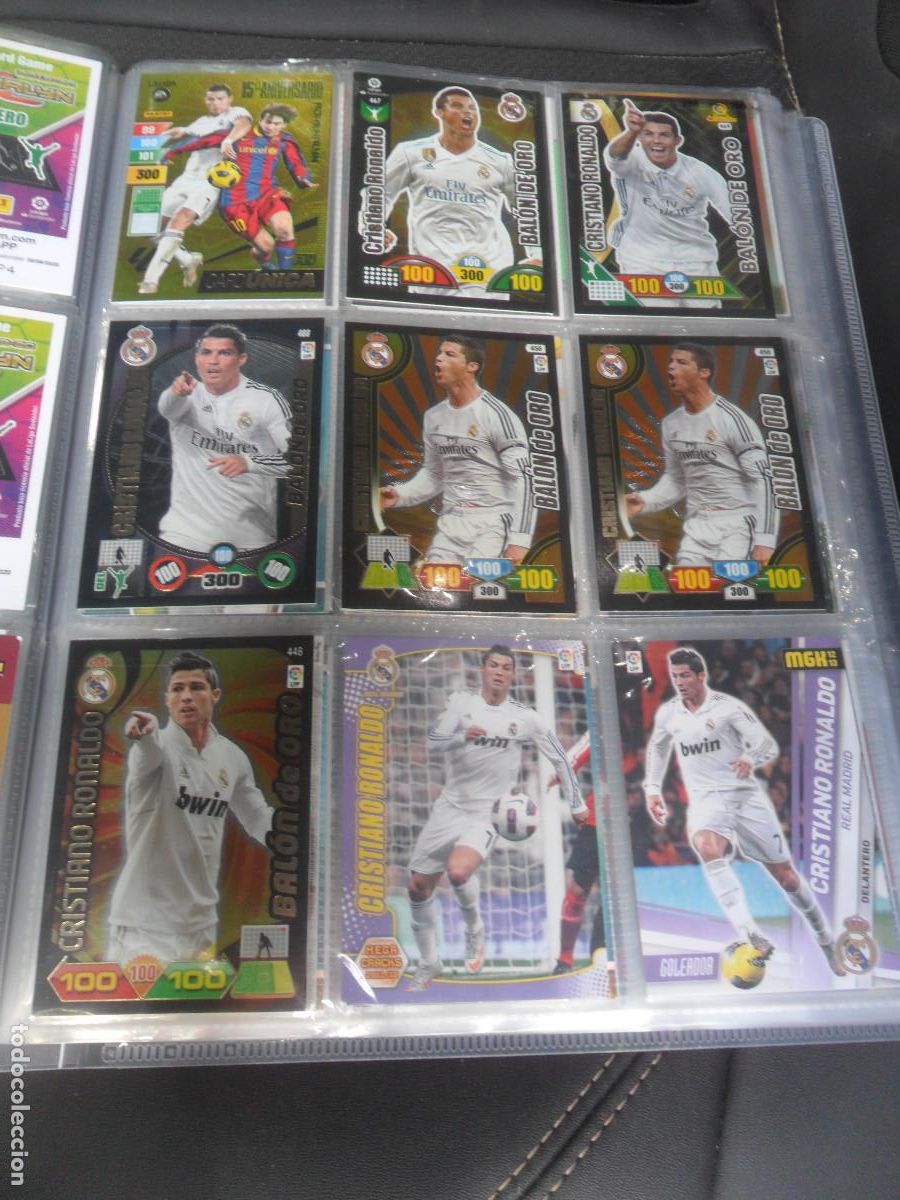 Fu&szlig;ball-Sticker: 70 CROMO CRISTIANO RONALDO ADRENALYN 6 BAL&Oacute;N ORO CARD UNICA MESSI 15 ANIVERSARIO 23 24 Y 72 M&Aacute;S.....