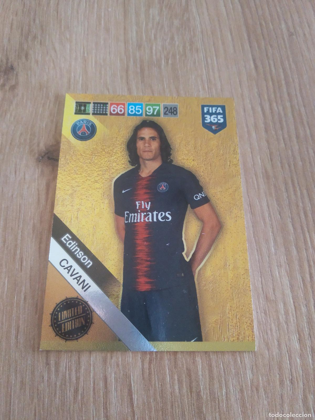 Fu&szlig;ball-Sticker: CAVANI PARIS SAINT GERMAIN EDICION LIMITADA CROMO FUTBOL PANINI ADRENALYN 18-19 FIFA 365 2018-2019