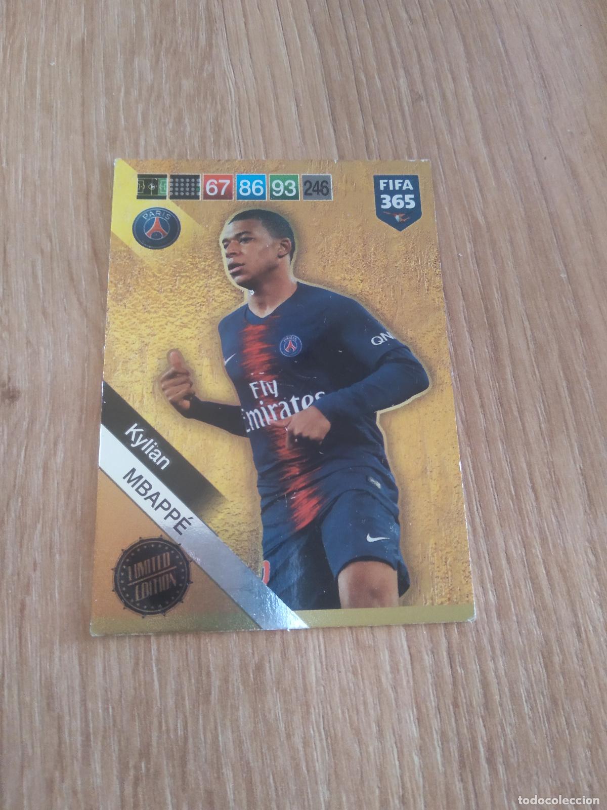 Fu&szlig;ball-Sticker: MBAPPE PARIS SAINT GERMAIN EDICION LIMITADA CROMO FUTBOL PANINI ADRENALYN 18-19 FIFA 365 2018-2019