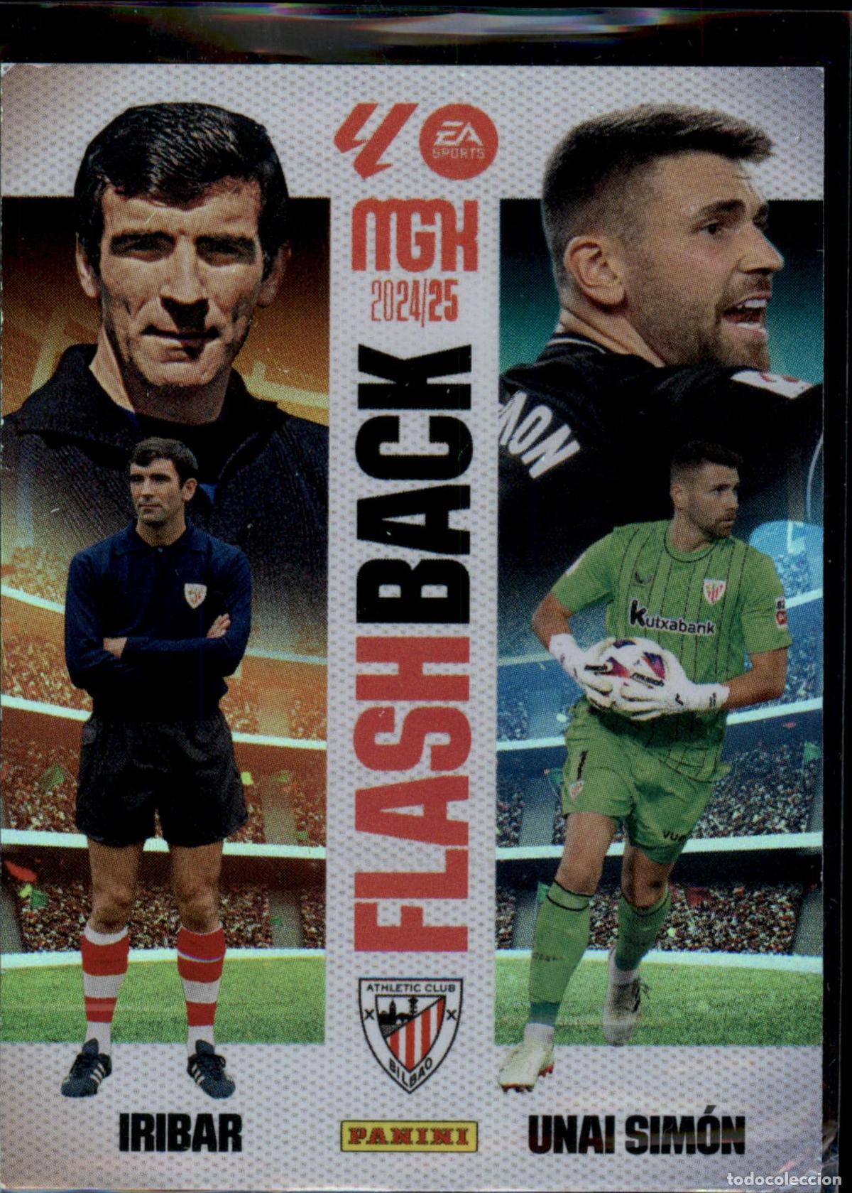 Fu&szlig;ball-Sticker: Unai Sim&oacute;n Flashback N&ordm; 511 Athletic Club LaLiga Santander Megacracks 2024 2025 Panini 24 25