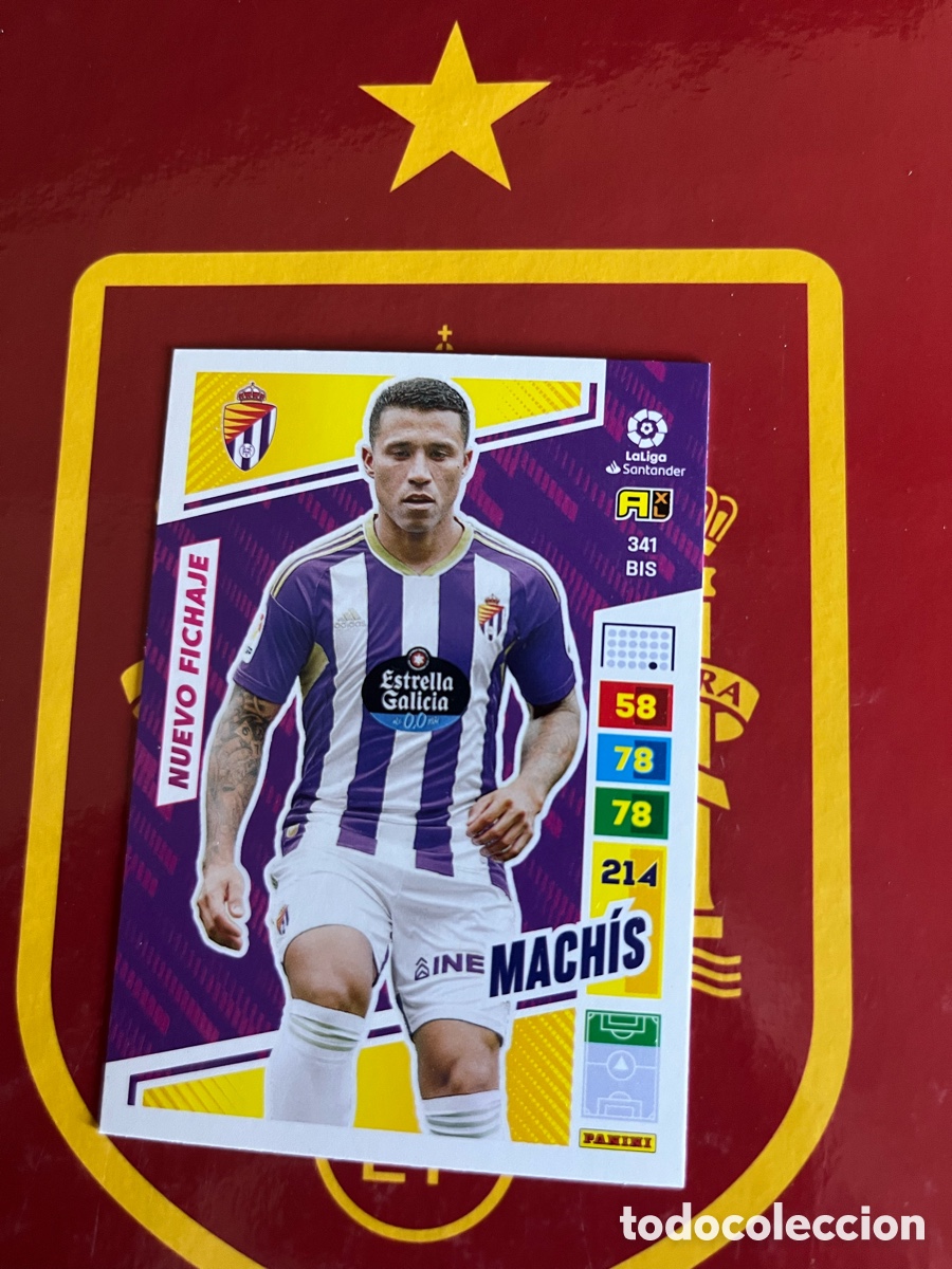 Cromos de f&uacute;tbol: 341 BIS MACH&Iacute;S NUEVO FICHAJE ADRENALYN 2022 2023 22 23 REAL VALLADOLID