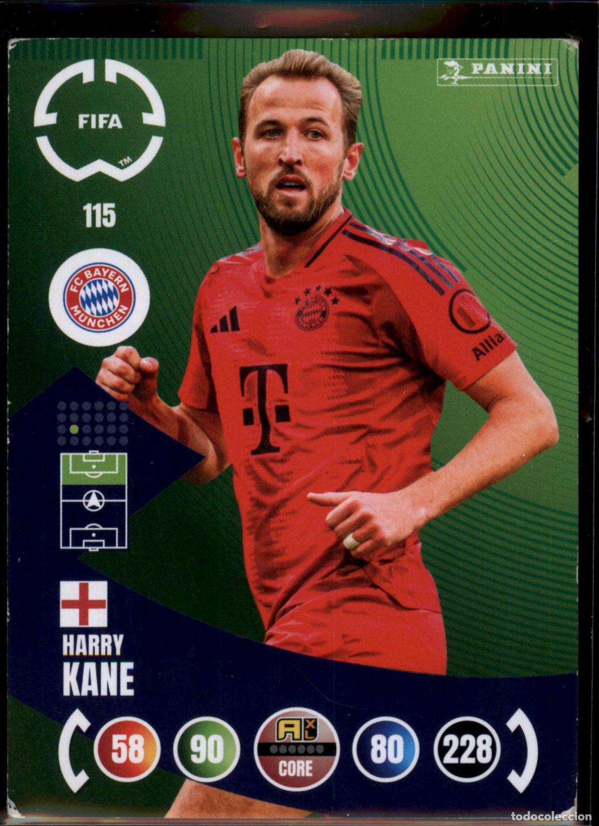 Cromos de f&uacute;tbol: Harry Kane N&ordm; 115 Bayern Munich Club World Cup 2025 Adrenalyn XL Panini 25