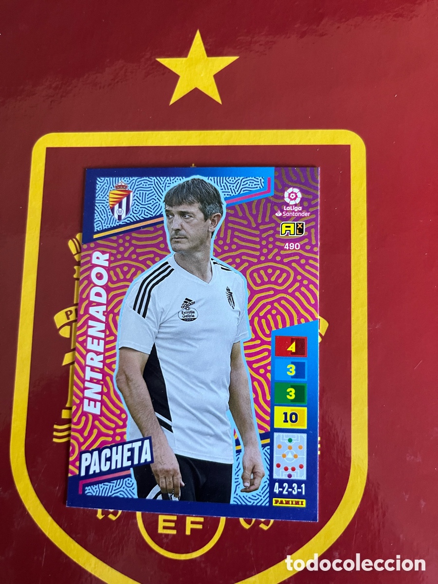 Cromos de f&uacute;tbol: 490 PACHETA PLUS ENTRENADOR ADRENALYN 2022 2023 22 23 REAL VALLADOLID