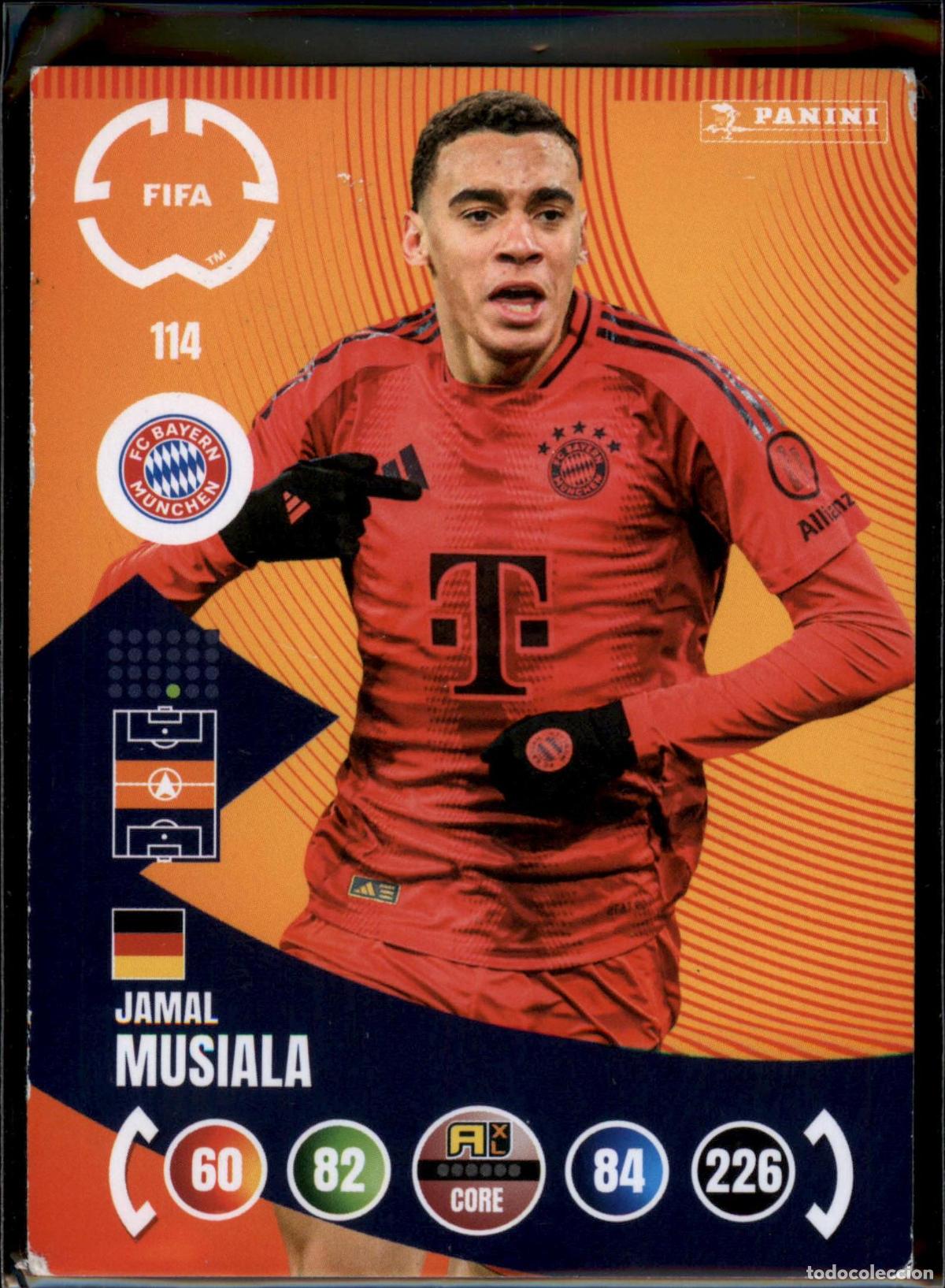 Football Stickers: Musiala N&ordm; 114 Bayern Munich Club World Cup 2025 Adrenalyn XL Panini 25