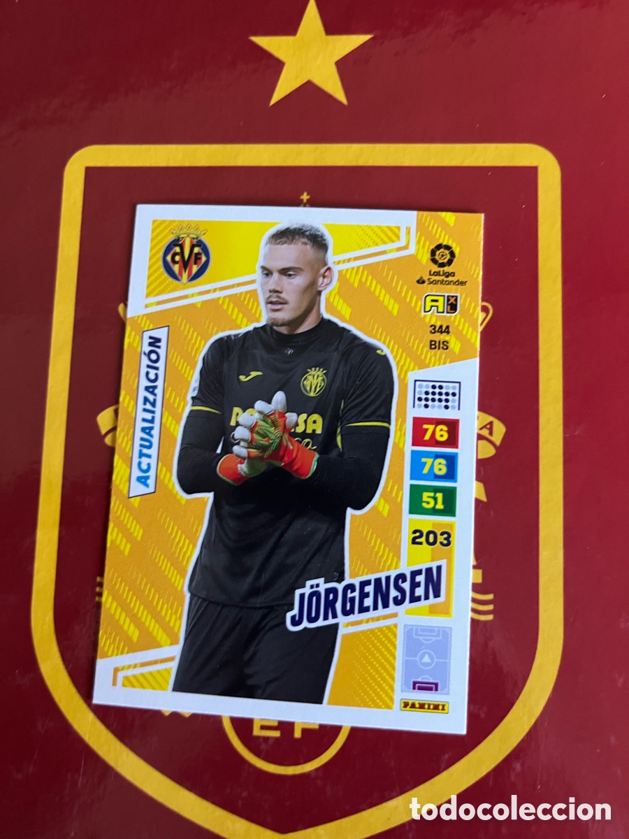 Cromos de f&uacute;tbol: 344 BIS JORGENSEN ACTUALIZACI&Oacute;N ADRENALYN 2022 2023 22 23 VILLARREAL