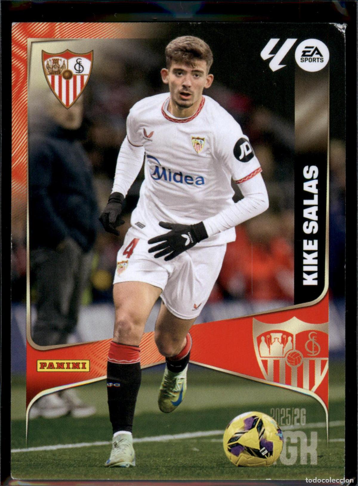 Cromos de f&uacute;tbol: Kike Salas N&ordm; 330 Sevilla FC LaLiga Santander Megacracks 2025 2026 Panini 25 26