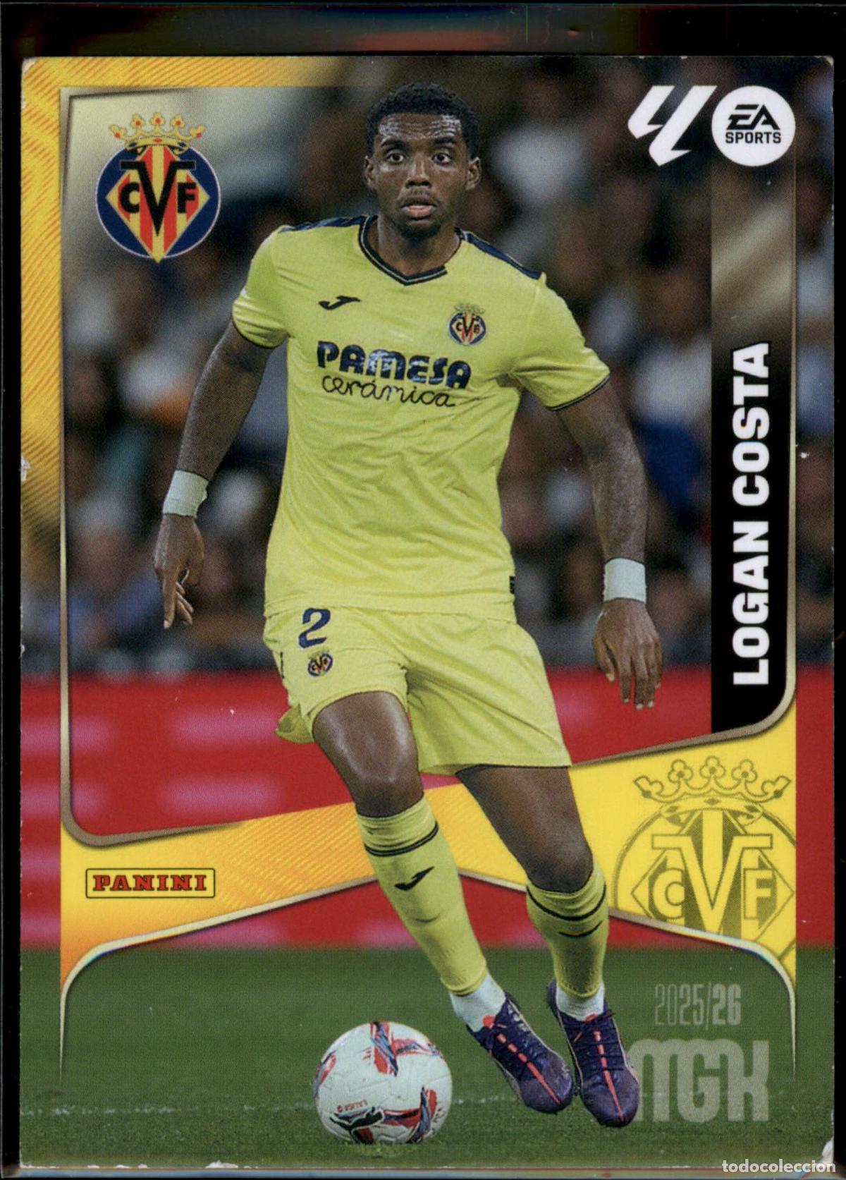 Cromos de f&uacute;tbol: Logan Costa N&ordm; 366 Villarreal CF LaLiga Santander Megacracks 2025 2026 Panini 25 26