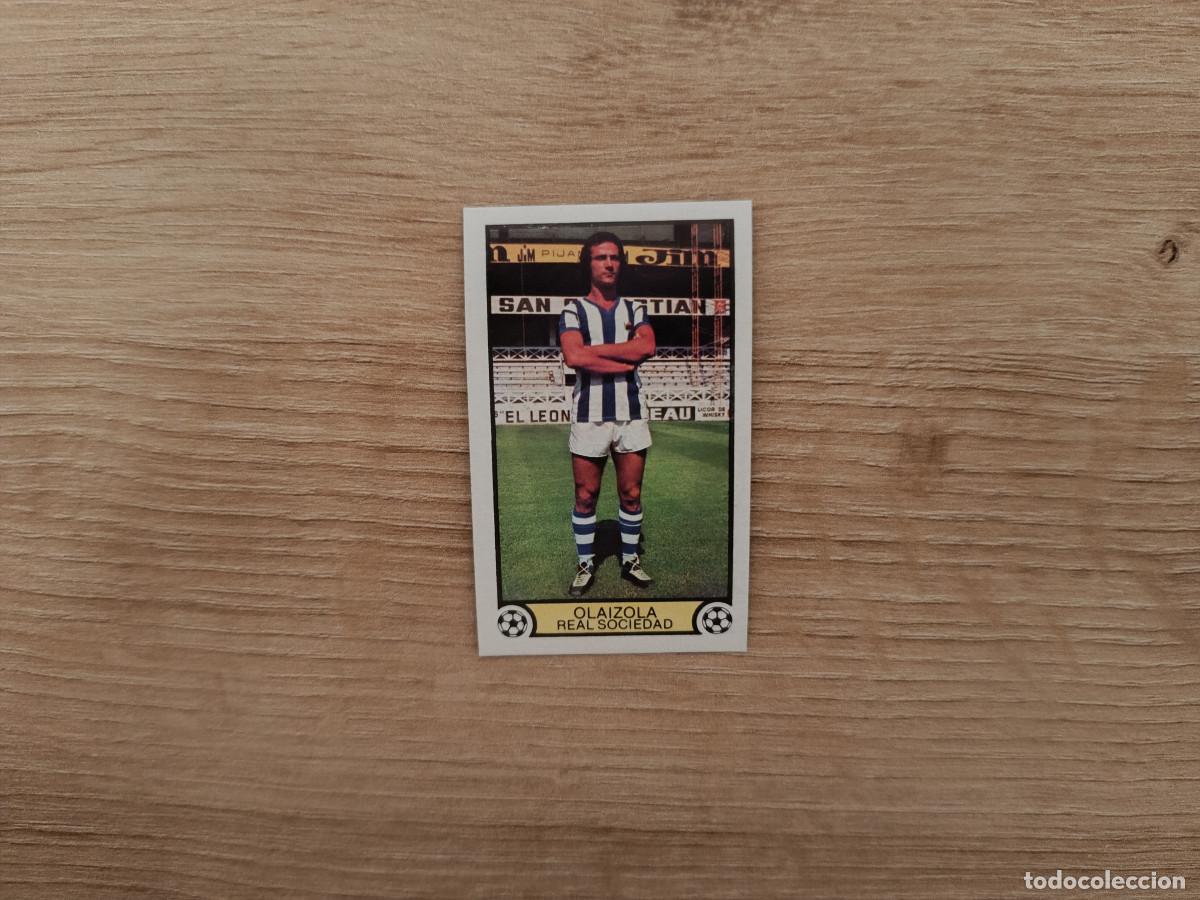 Cromos de f&uacute;tbol: CROMO DE FUTBOL LIGA ESTE OLAIZOLA REAL SOCIEDAD SIN PEGAR NUNCA PEGADO 79 80 1979 1980 D626