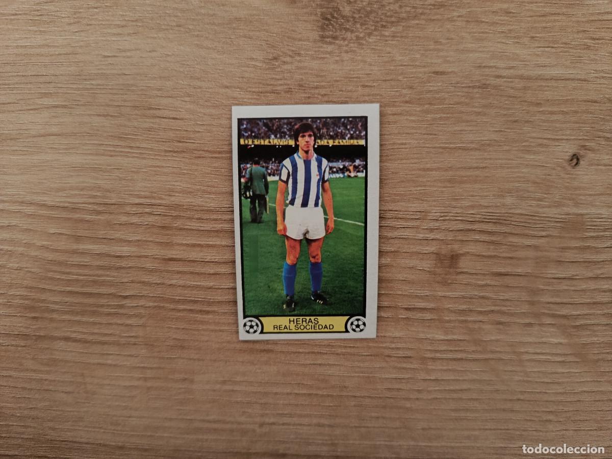 Cromos de f&uacute;tbol: CROMO DE FUTBOL LIGA ESTE HERAS REAL SOCIEDAD SIN PEGAR NUNCA PEGADO 79 80 1979 1980 D626