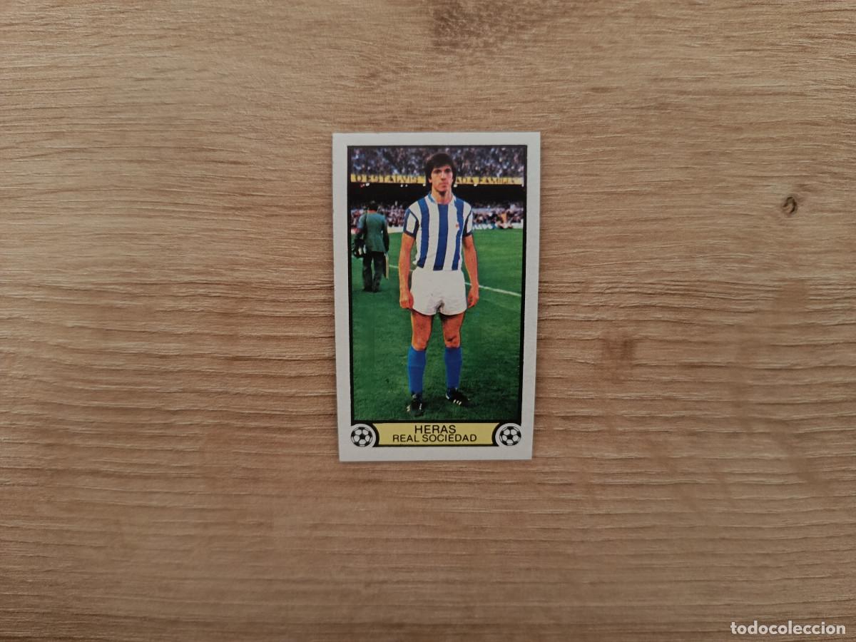 Cromos de f&uacute;tbol: CROMO DE FUTBOL LIGA ESTE HERAS REAL SOCIEDAD SIN PEGAR NUNCA PEGADO 79 80 1979 1980 D626