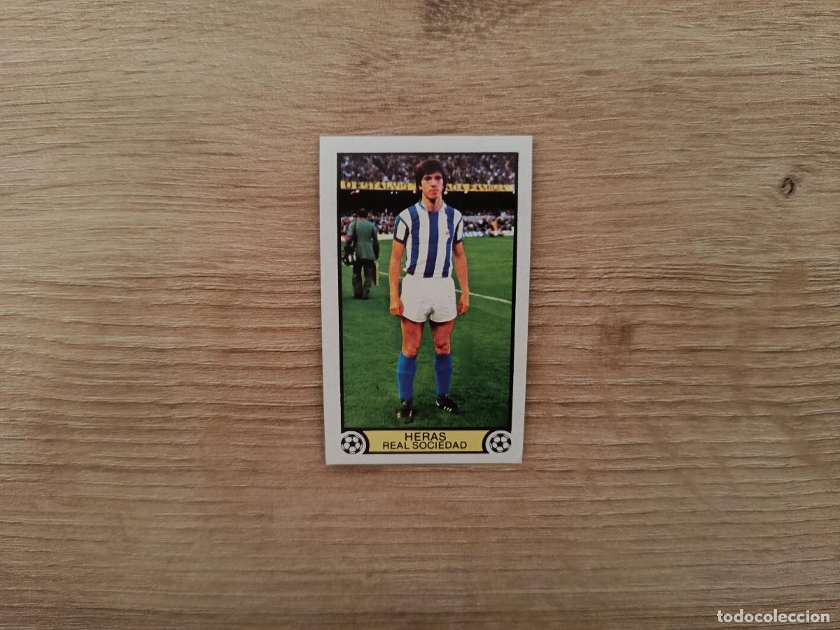 Cromos de f&uacute;tbol: CROMO DE FUTBOL LIGA ESTE HERAS REAL SOCIEDAD SIN PEGAR NUNCA PEGADO 79 80 1979 1980 D626