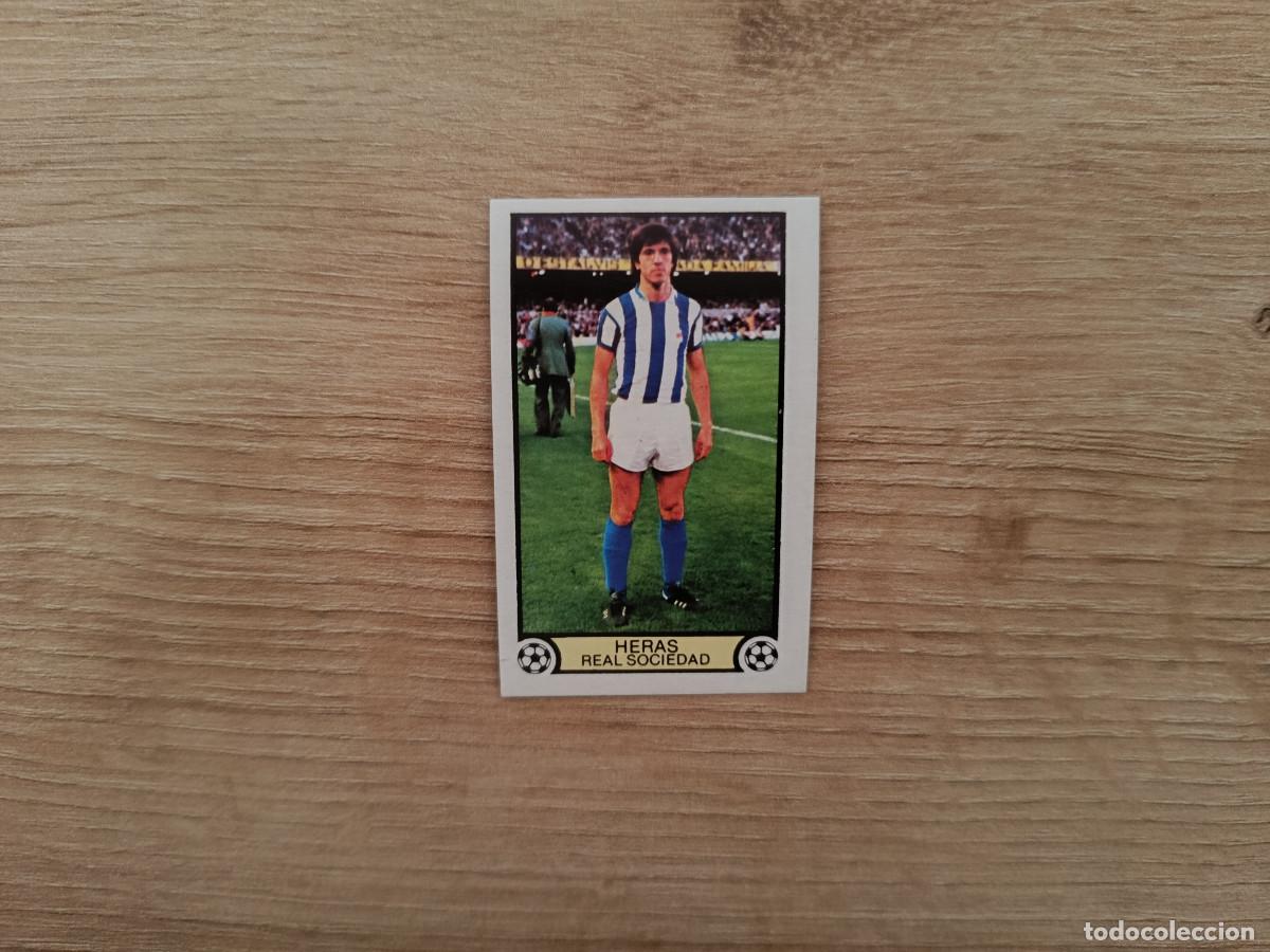 Cromos de f&uacute;tbol: CROMO DE FUTBOL LIGA ESTE HERAS REAL SOCIEDAD SIN PEGAR NUNCA PEGADO 79 80 1979 1980 D626