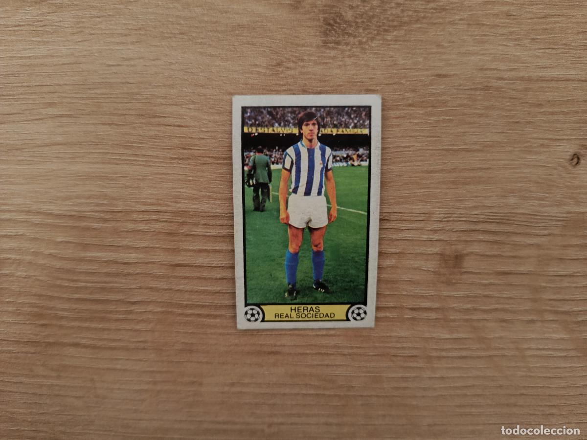 Cromos de f&uacute;tbol: CROMO DE FUTBOL LIGA ESTE HERAS REAL SOCIEDAD SIN PEGAR NUNCA PEGADO 79 80 1979 1980 D626