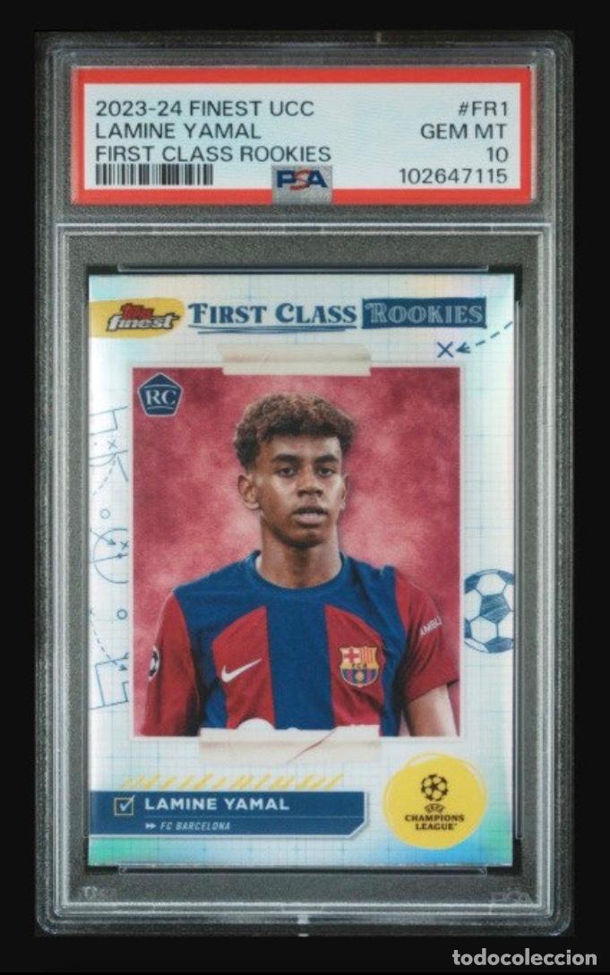 Cromos de f&uacute;tbol: 2023 Topps Finest Lamine Yamal #FR1 - Rookie Card - First Class PSA 10 - 1 Graded card