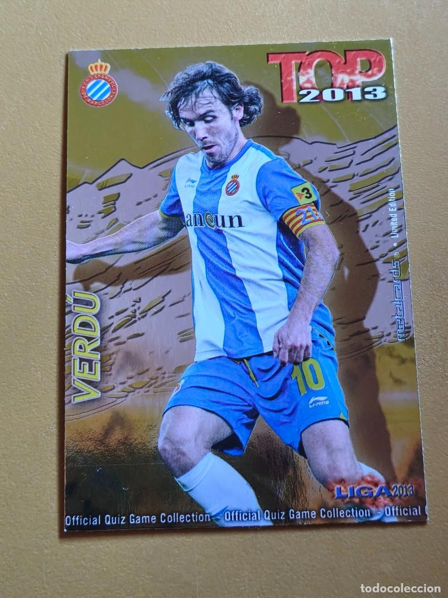 Cromos de f&uacute;tbol: verdu, 2013 top mundicromo edicion limitada