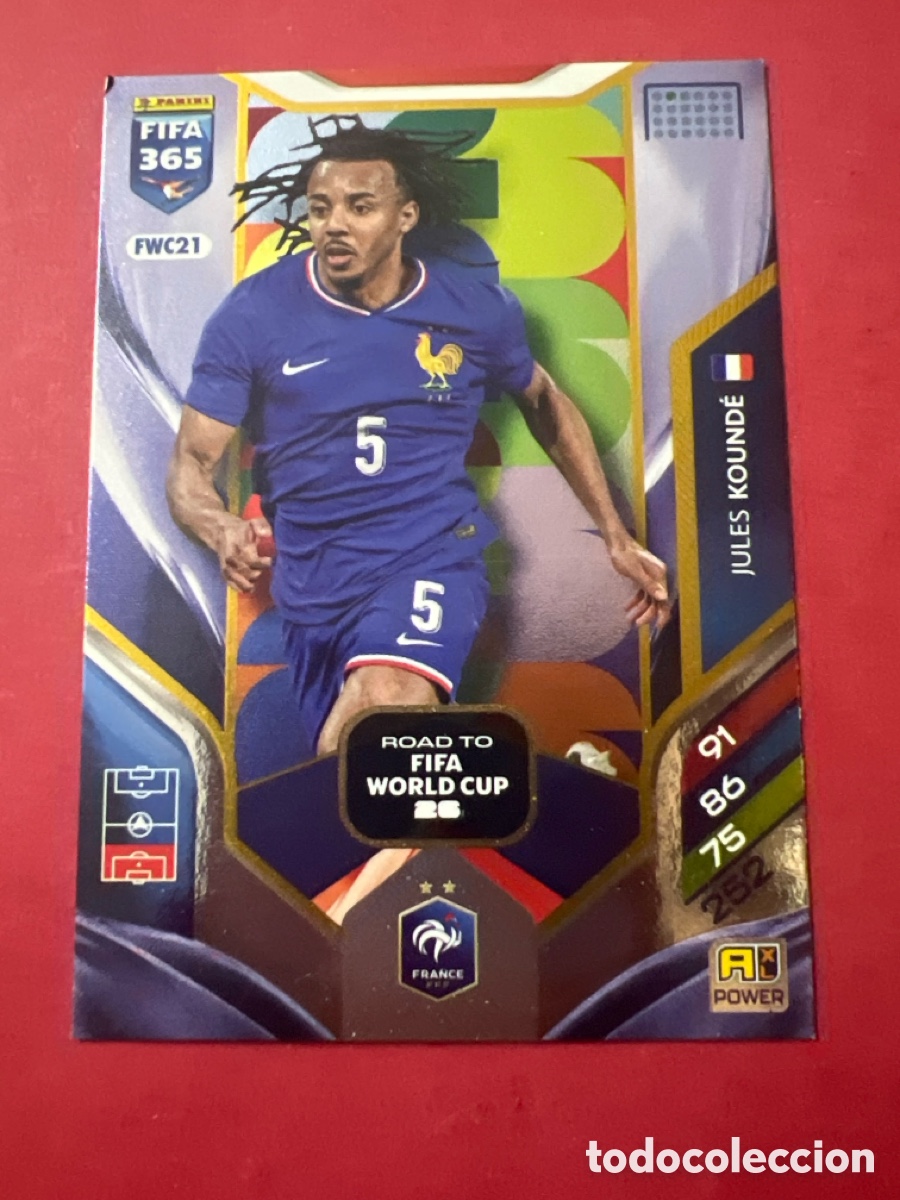 Cromos de f&uacute;tbol: E1335. Kounde FWC21 Adrenalyn XL Fifa 365 2026 Francia