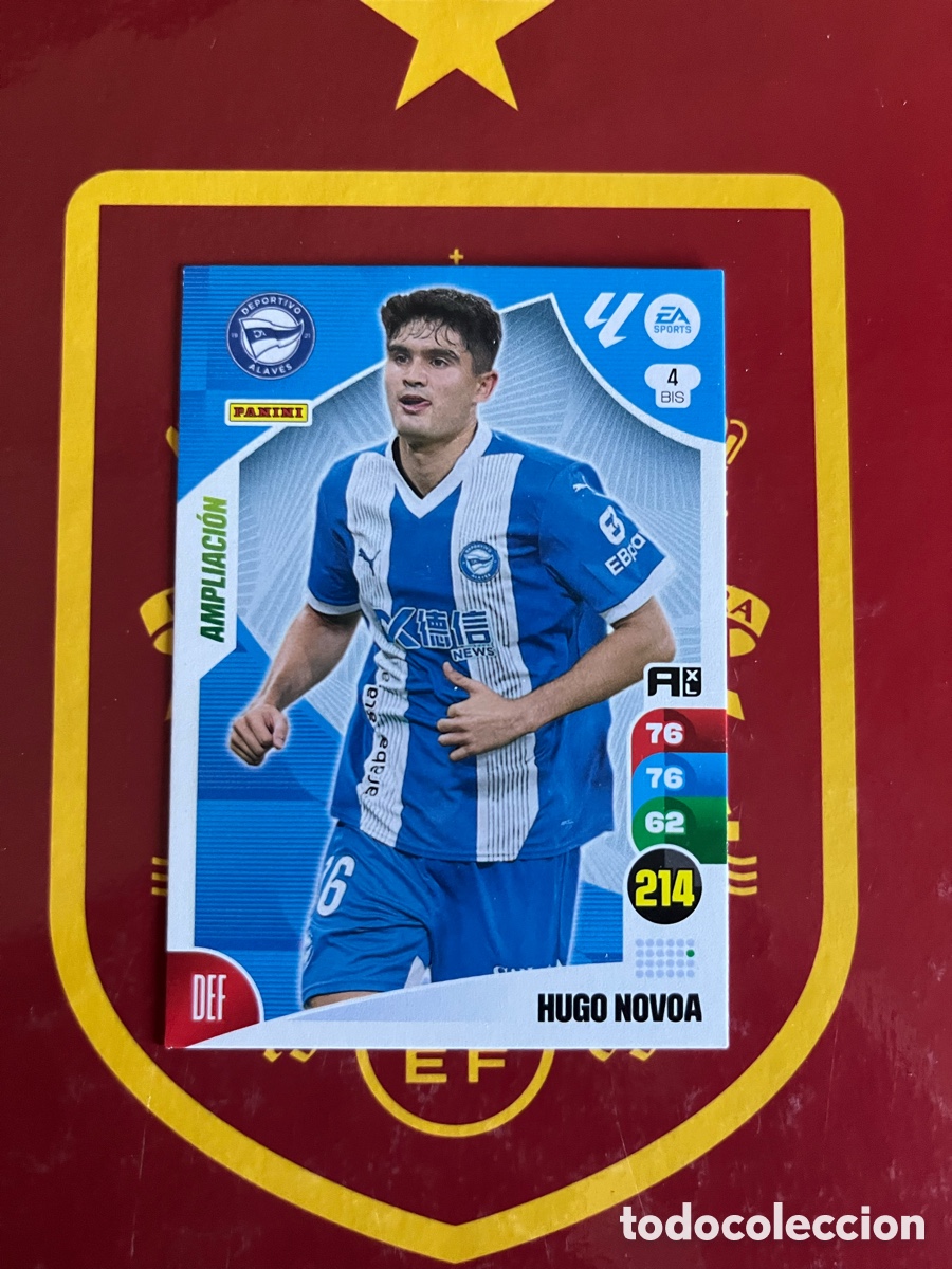 Cromos de Futebol: 4 BIS HUGO NOVOA AMPLIACI&Oacute;N ADRENALYN 2024 2025 24 25 ALAV&Eacute;S