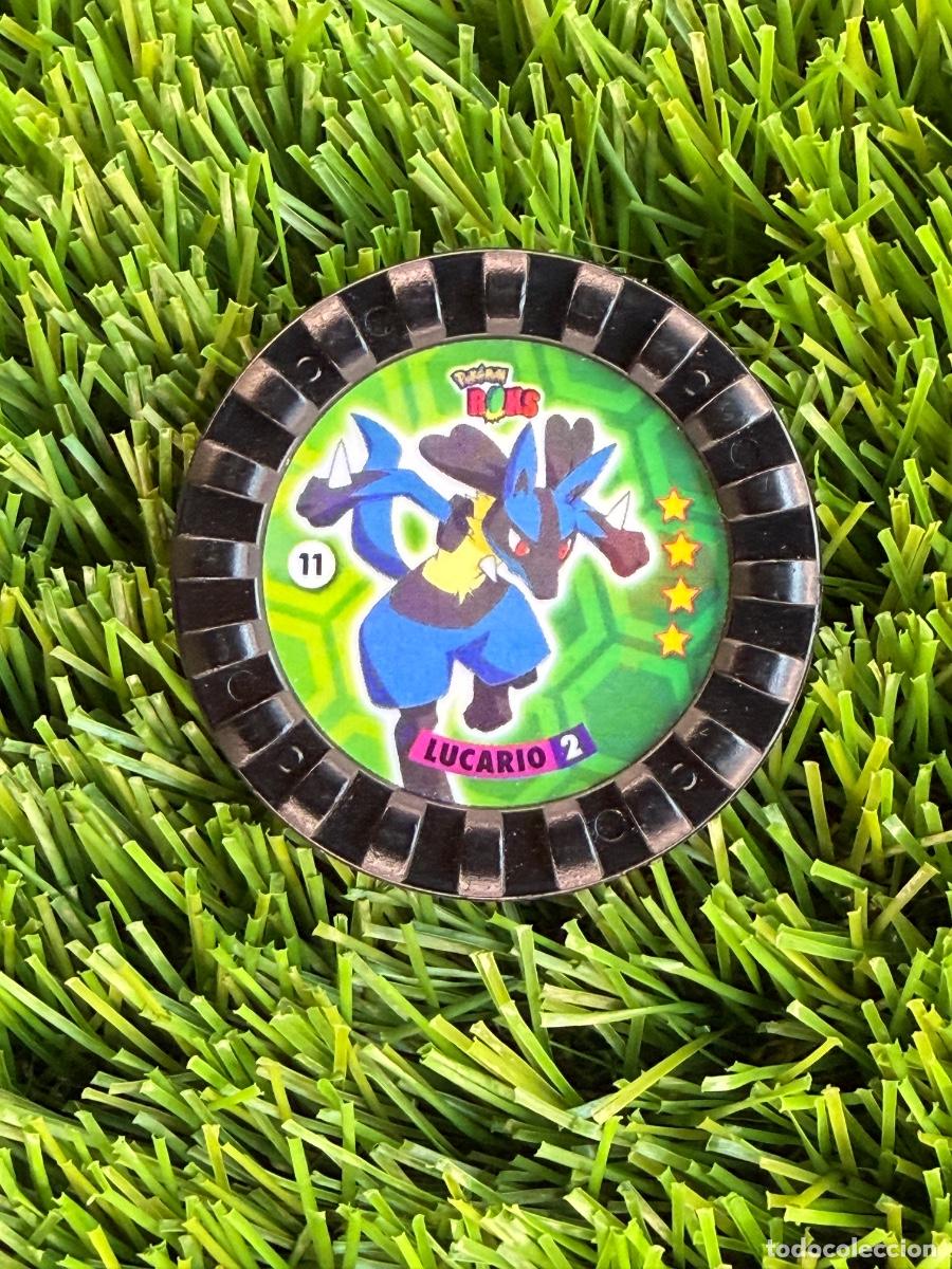 Cromos de Futebol: N&ordm; 11 Lucario Tazos Pokemon Cheetos Pokemon Roks