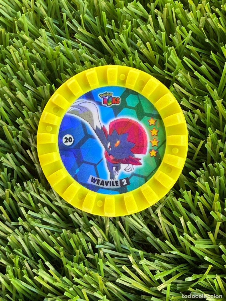 Cromos de Futebol: N&ordm; 20 Weavile Tazos Pokemon Cheetos Pokemon Roks