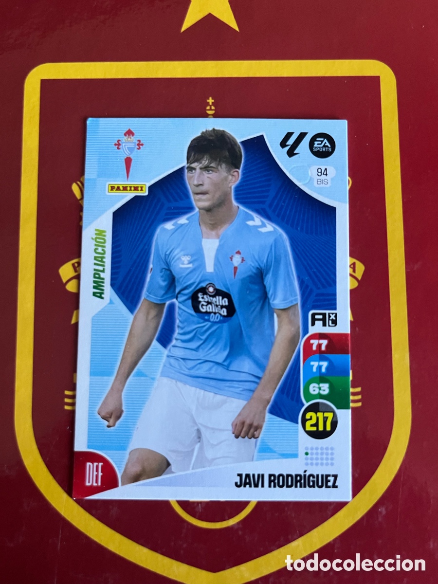 Cromos de Futebol: 94 BIS JAVI RODR&Iacute;GUEZ AMPLIACI&Oacute;N ADRENALYN 2024 2025 24 25 CELTA DE VIGO