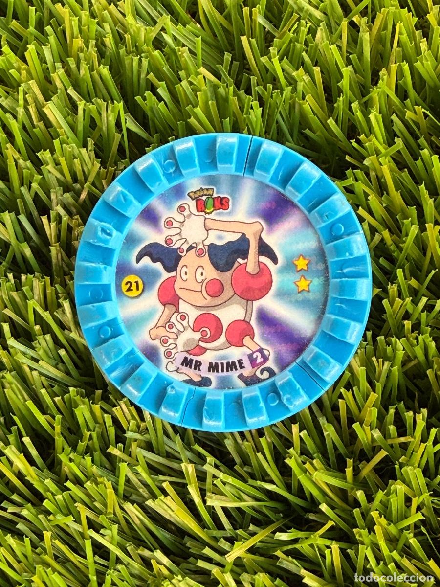 Cromos de f&uacute;tbol: N&ordm; 21 Mr Mime Tazos Pokemon Cheetos Pokemon Roks